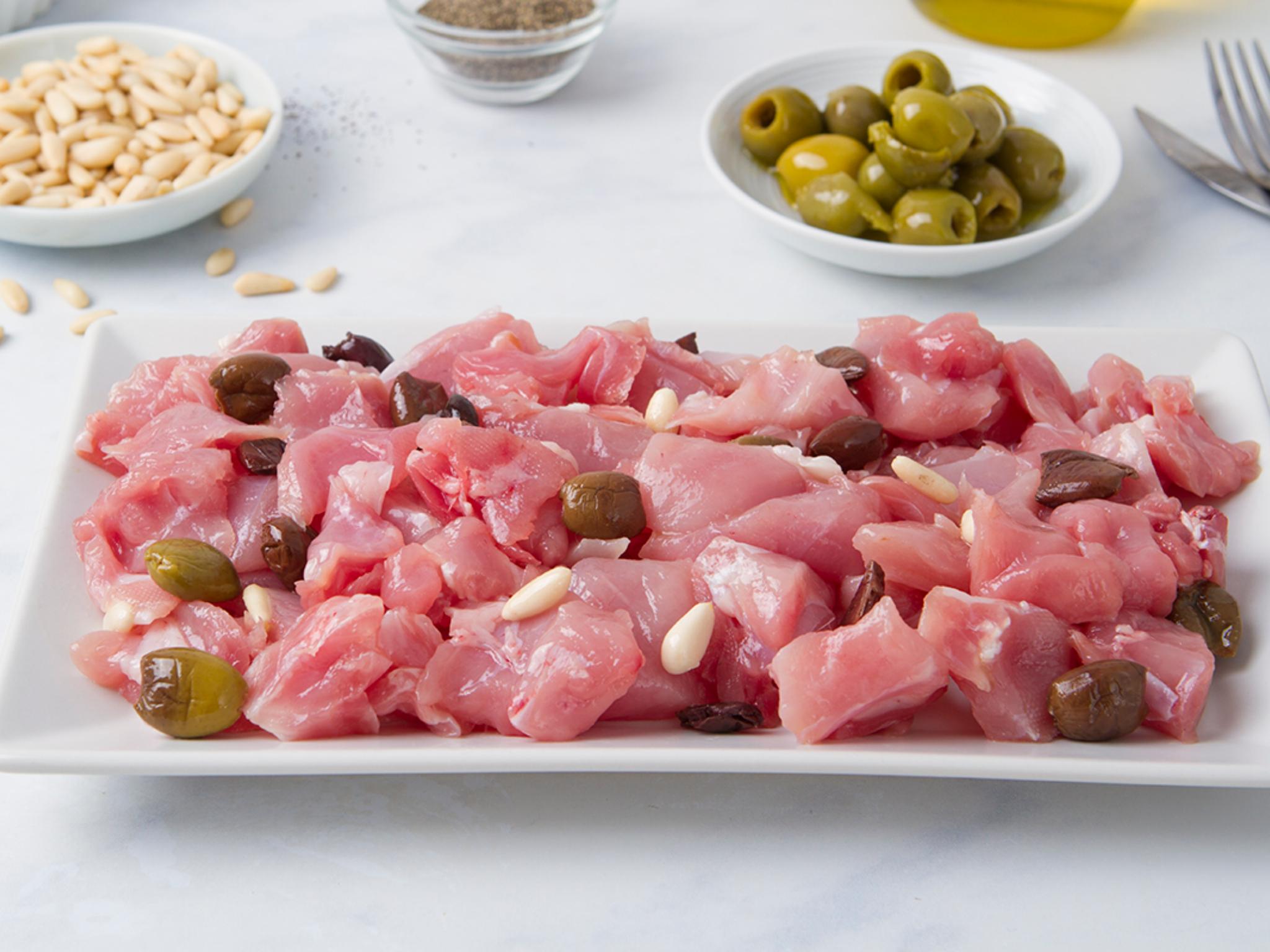 Bocconcini di coniglio alla ligure