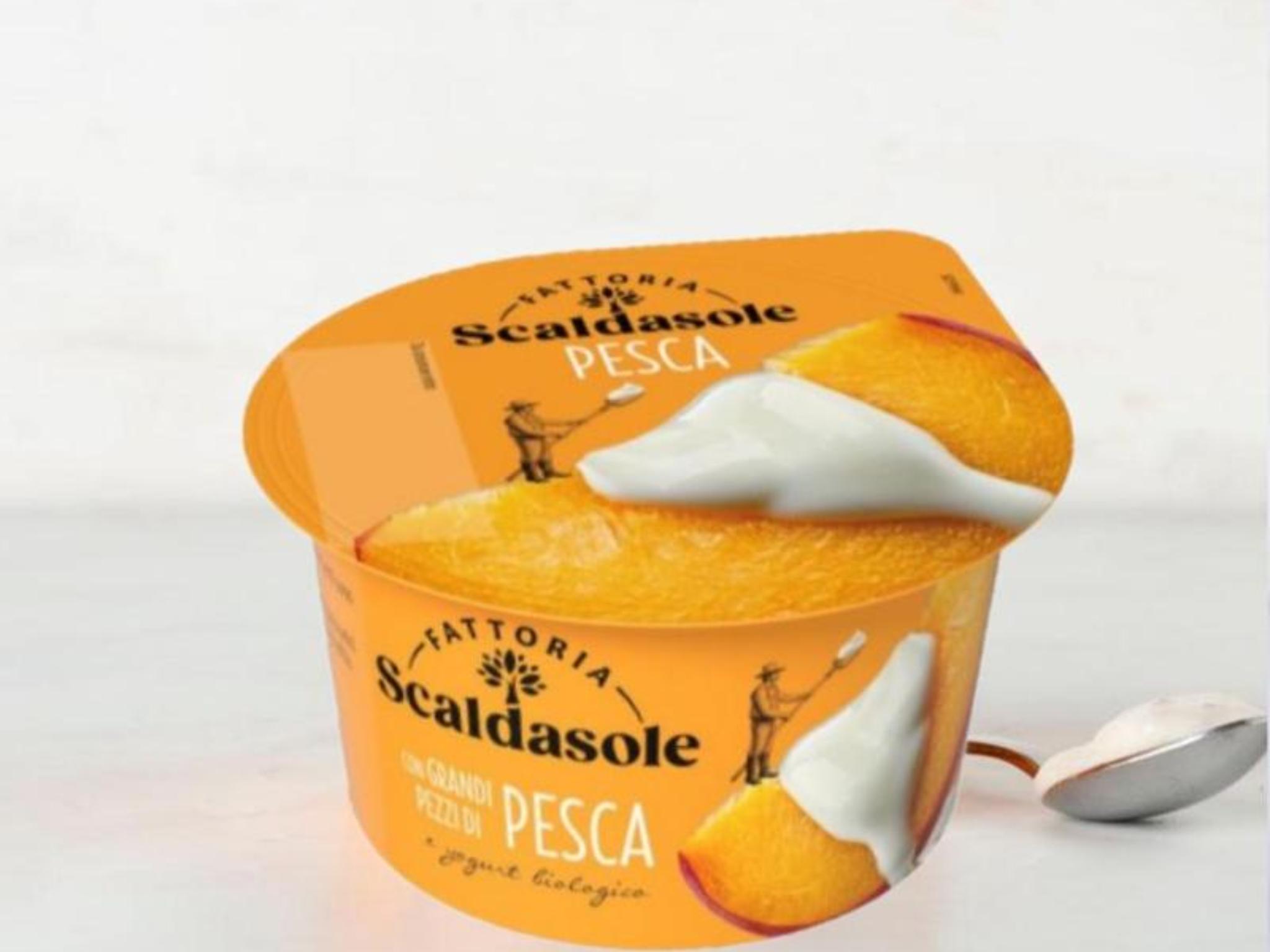Yogurt magro con pesca in pezzi BIO