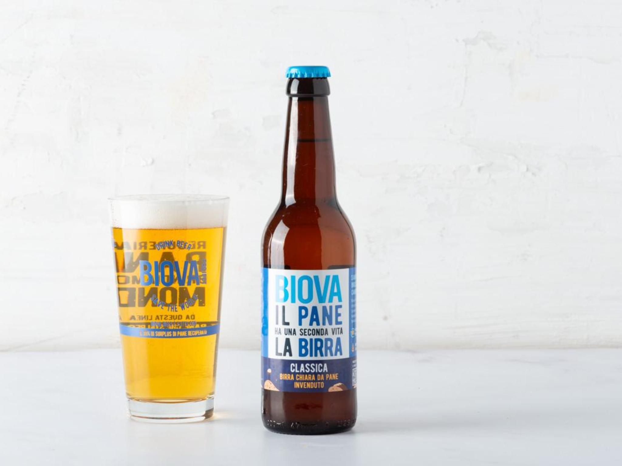 Birra bionda da pane no waste
