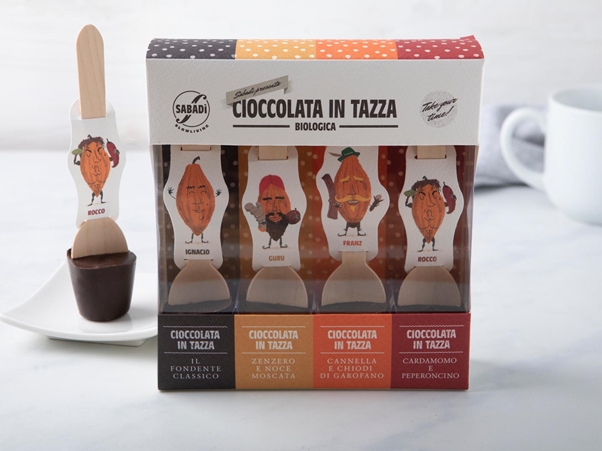 4 Cioccolata calda assortita in confezione regalo BIO