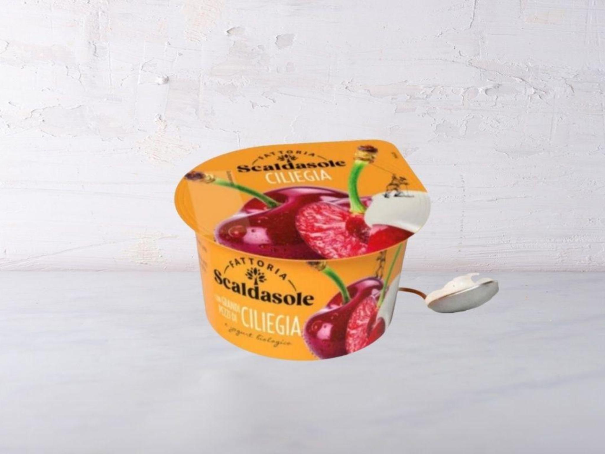 Yogurt magro con ciliegie in pezzi BIO