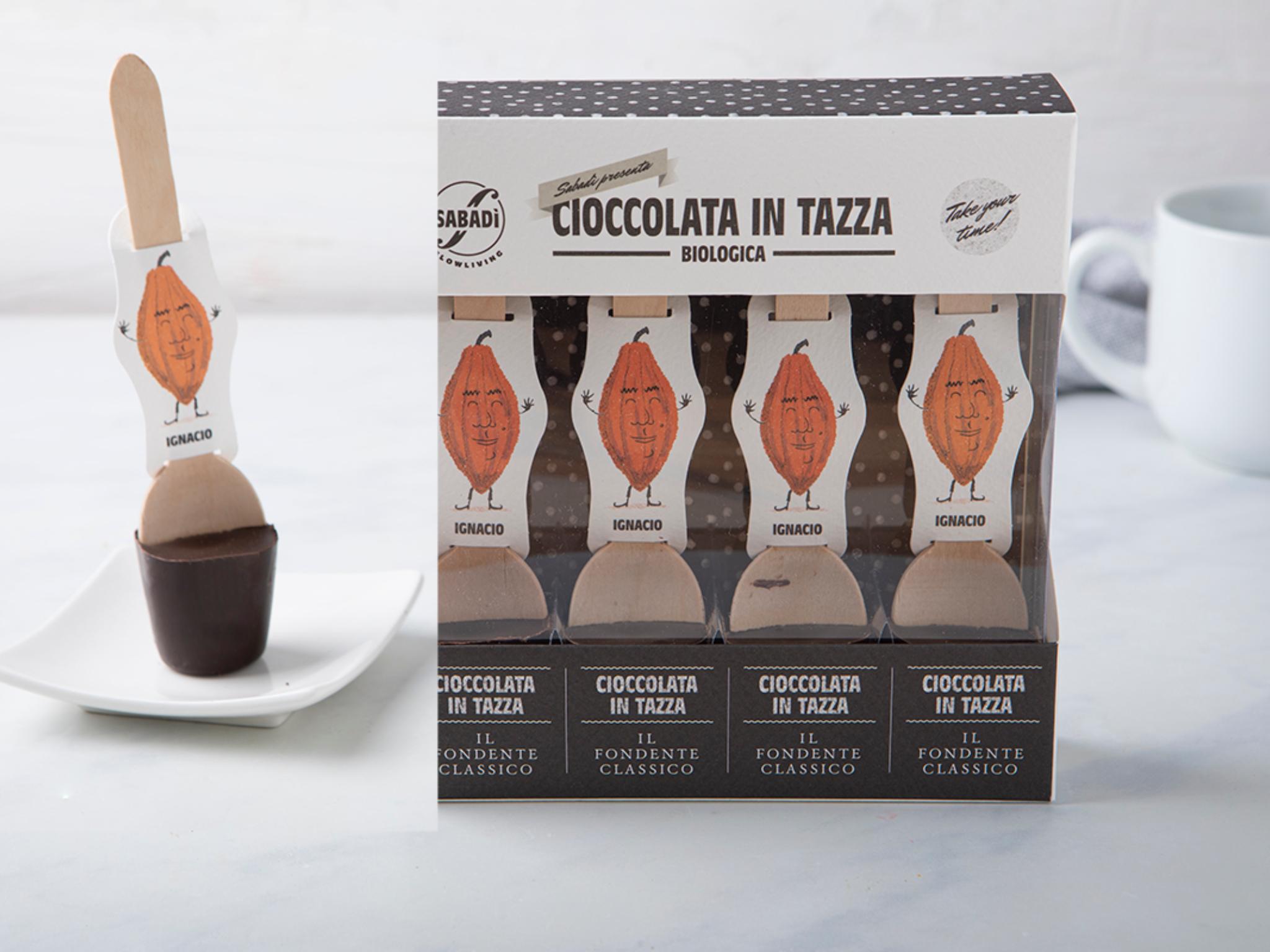 4 Cioccolata calda fondente in tazza BIO