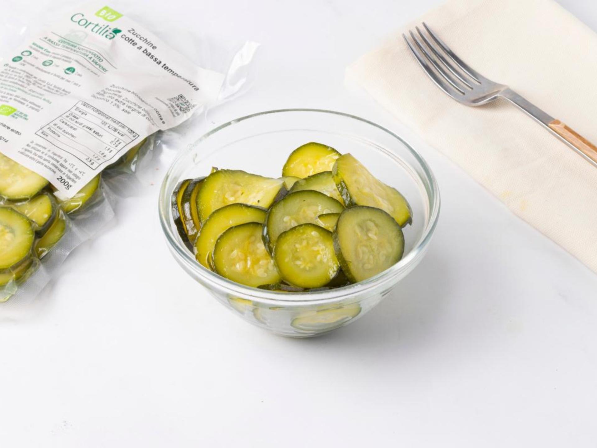 Zucchine cotte al vapore BIO