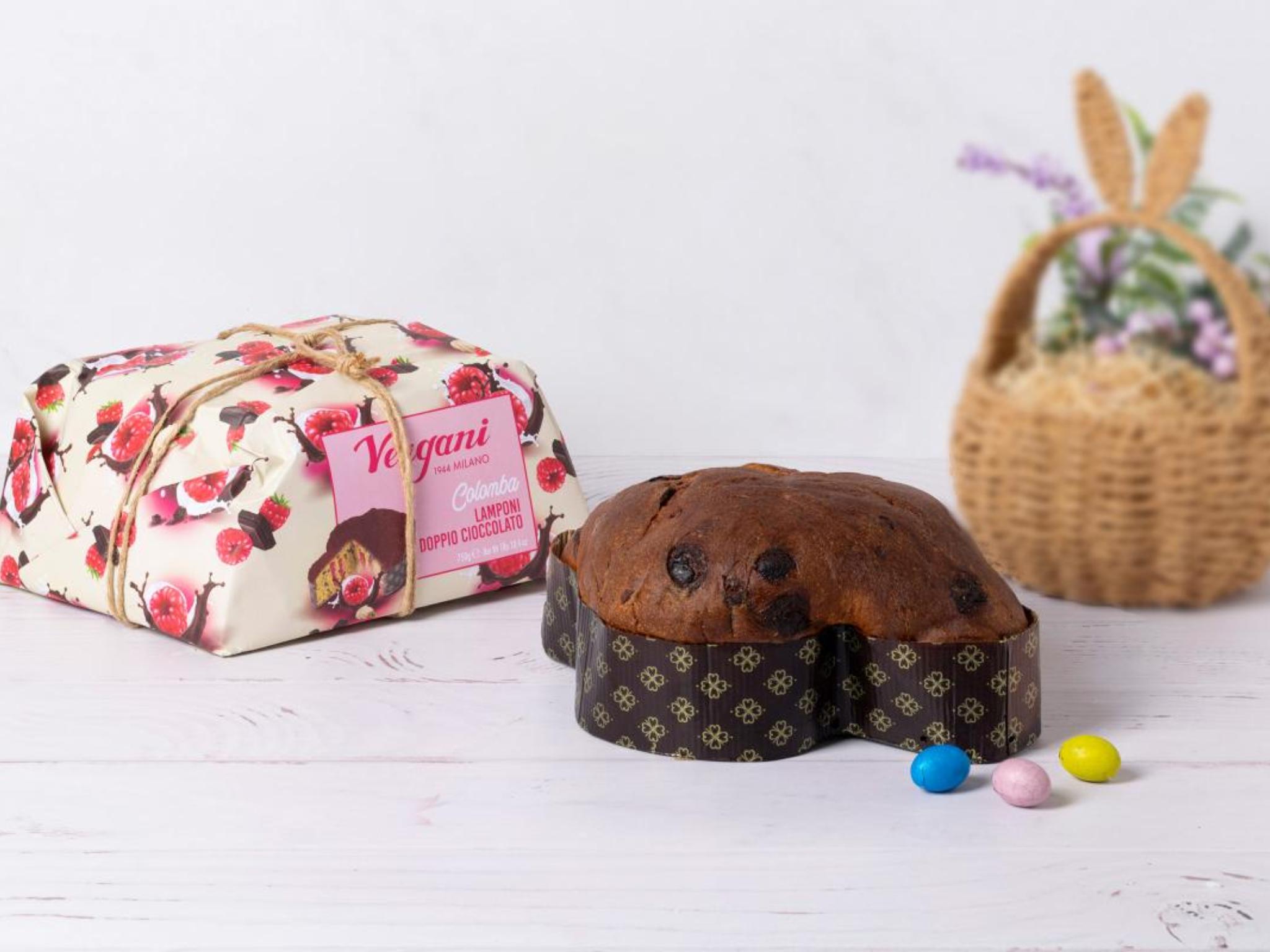 Colomba lamponi e doppio cioccolato