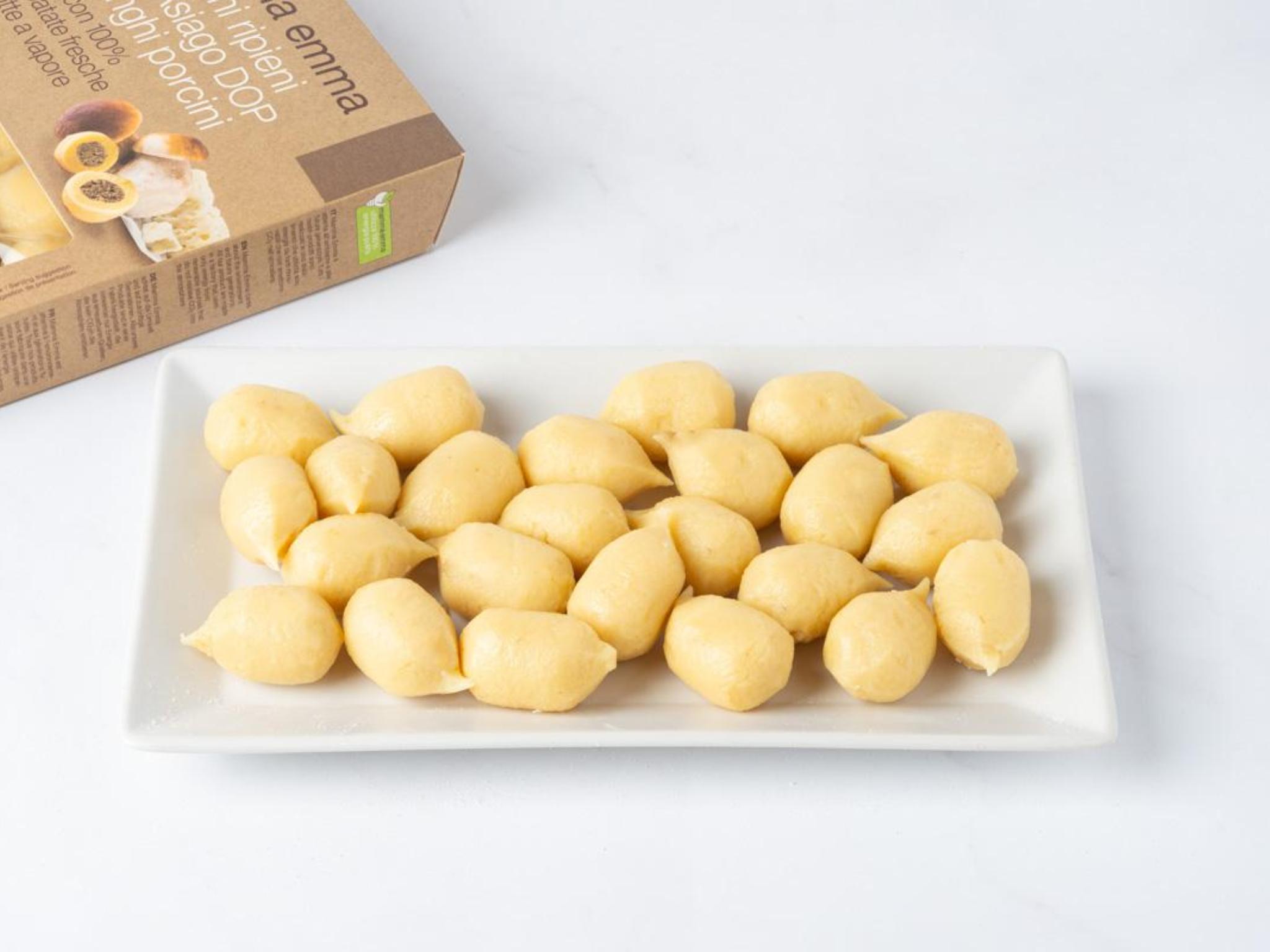 Gnocchi ripieni con Asiago DOP e funghi porcini