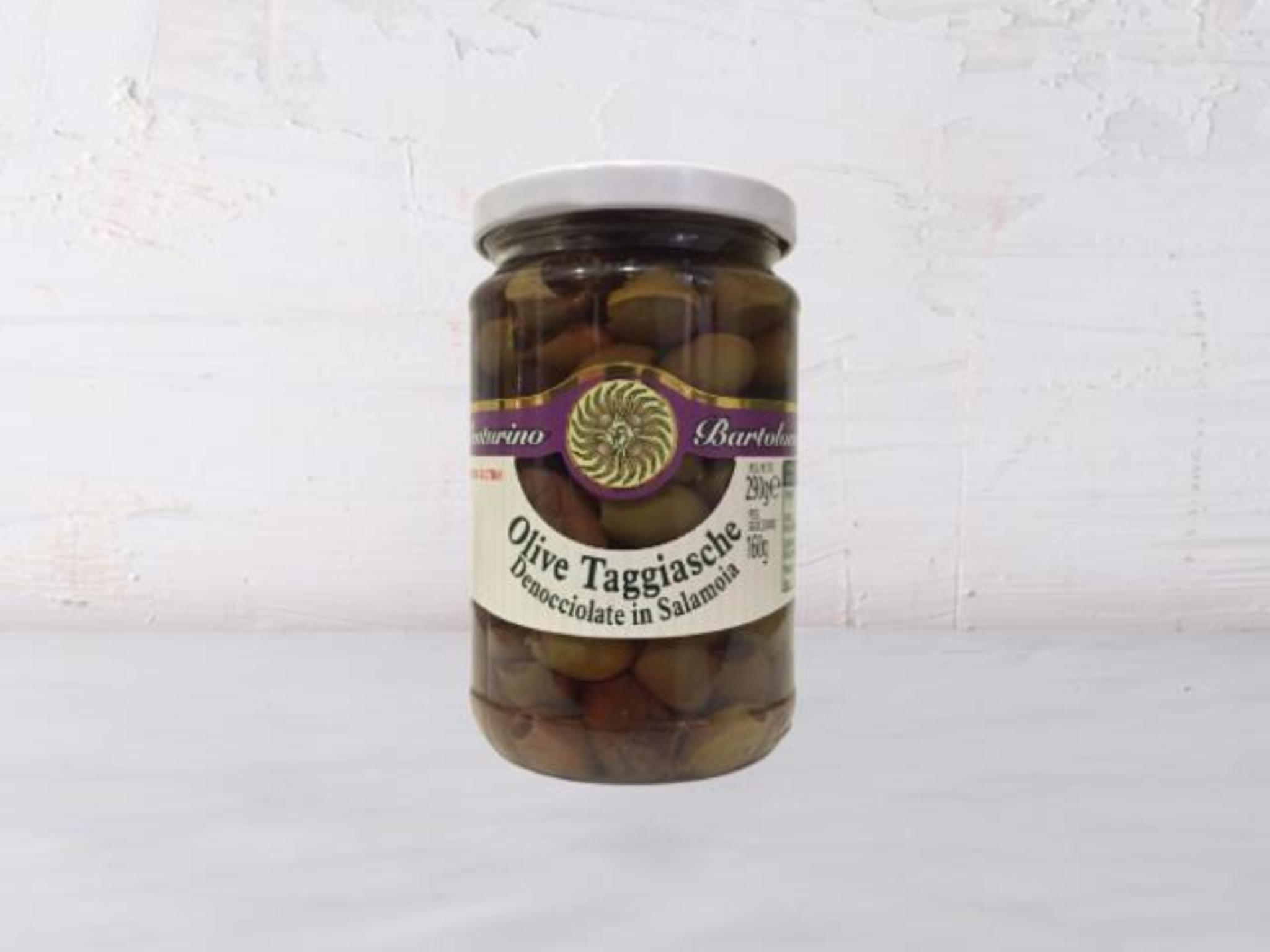 Olive taggiasche denocciolate in salamoia