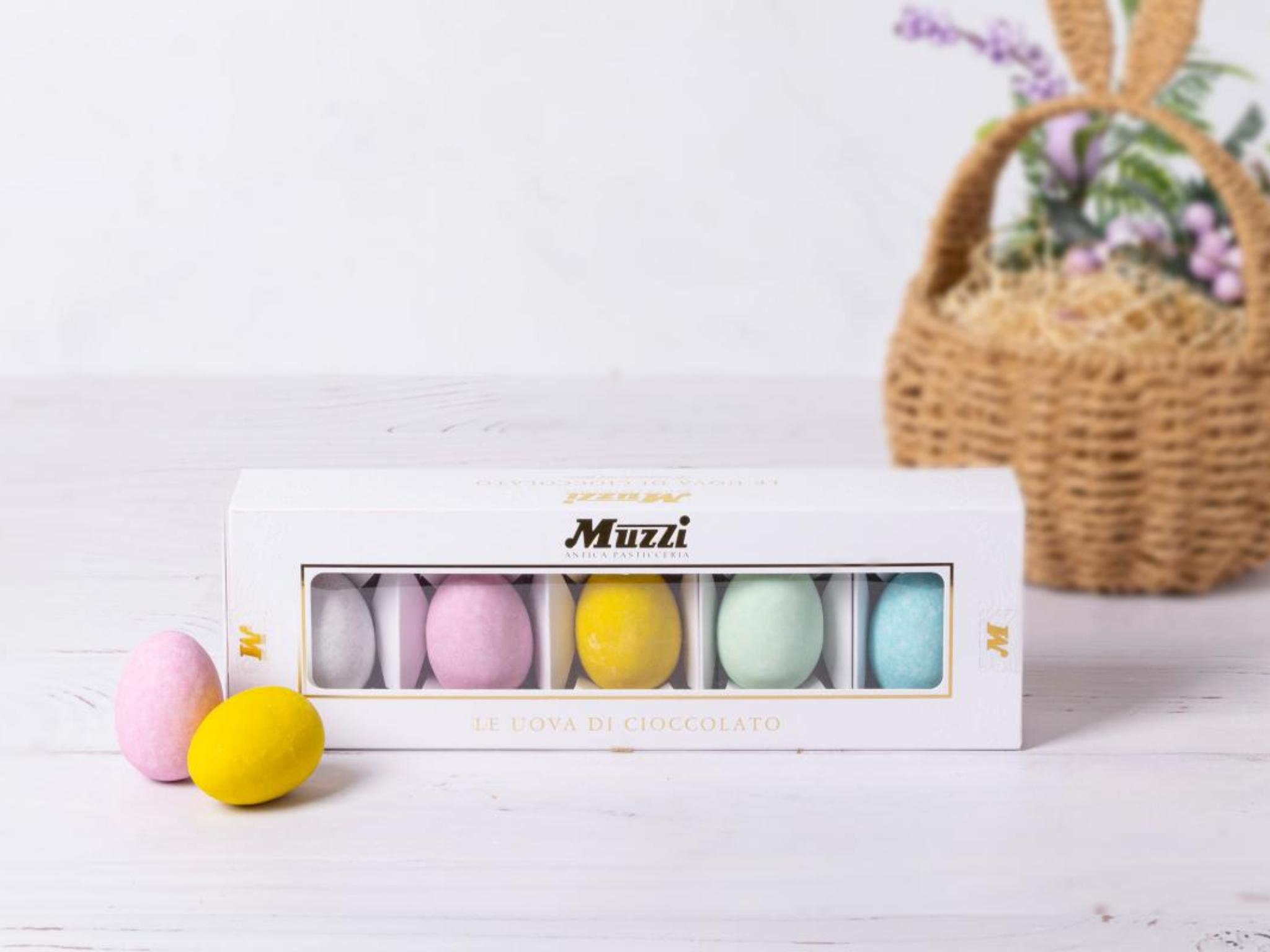 Uova colorate di cioccolato