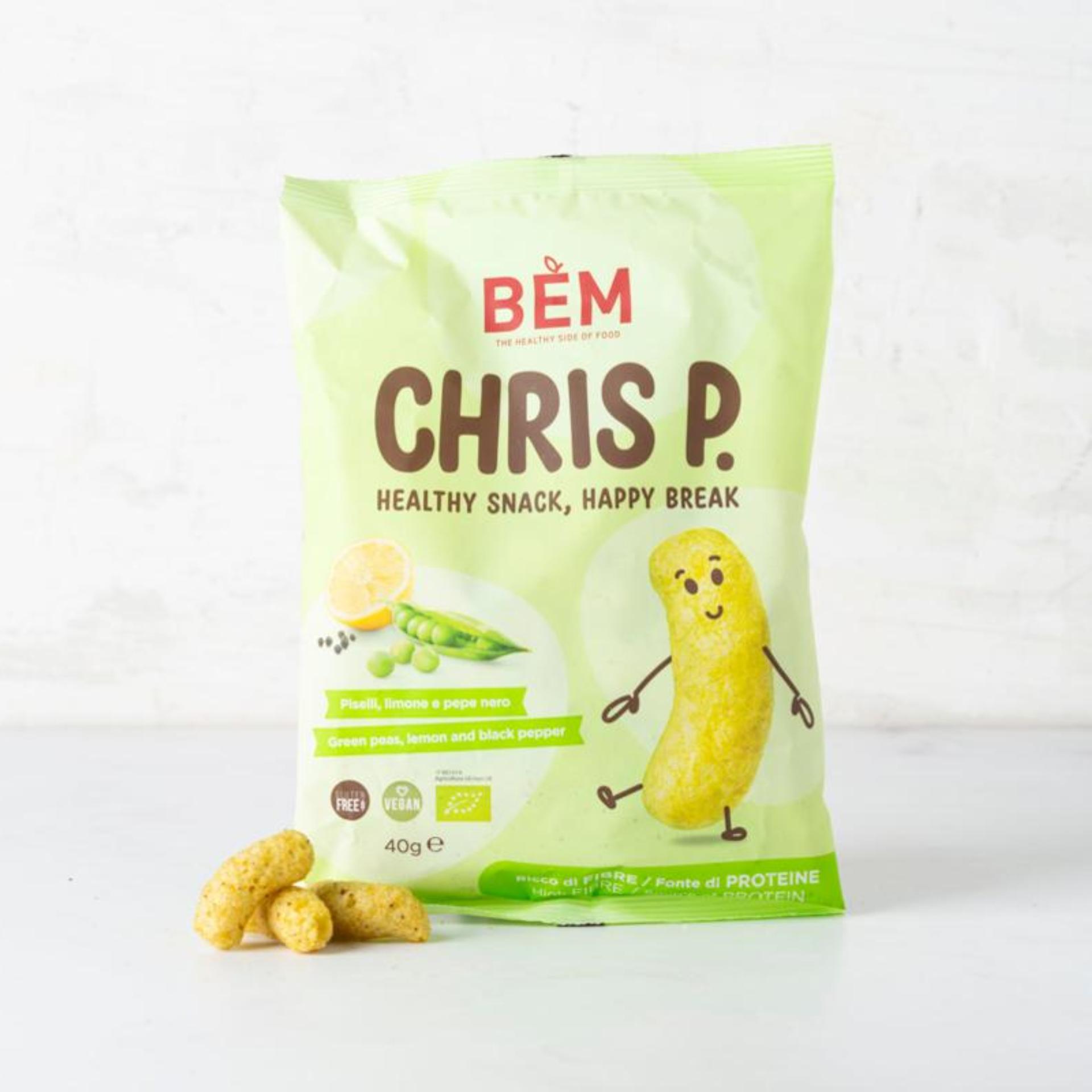 Snack di piselli al limone e pepe nero BIO