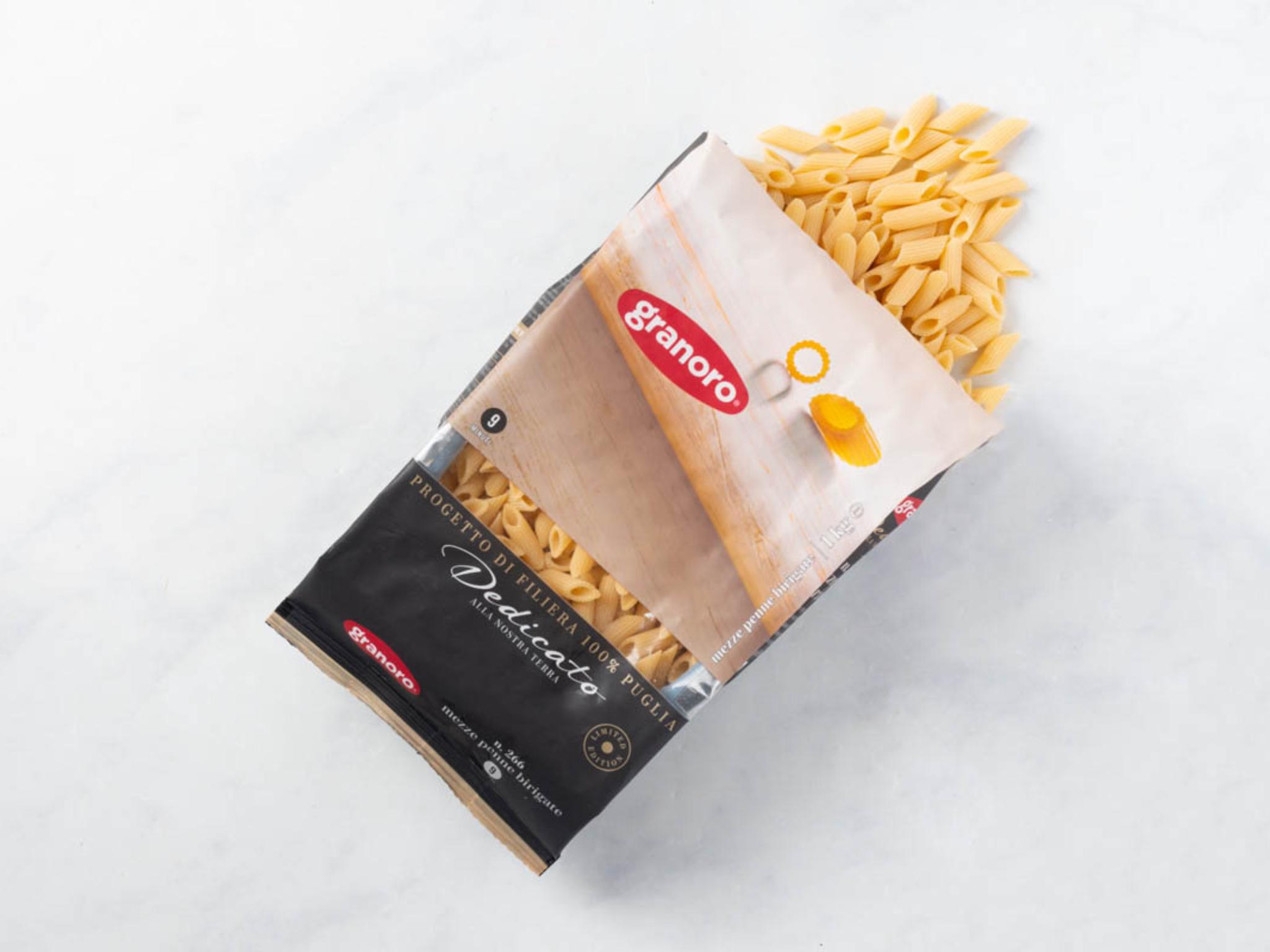 Mezze penne rigate di grano duro 100% Puglia