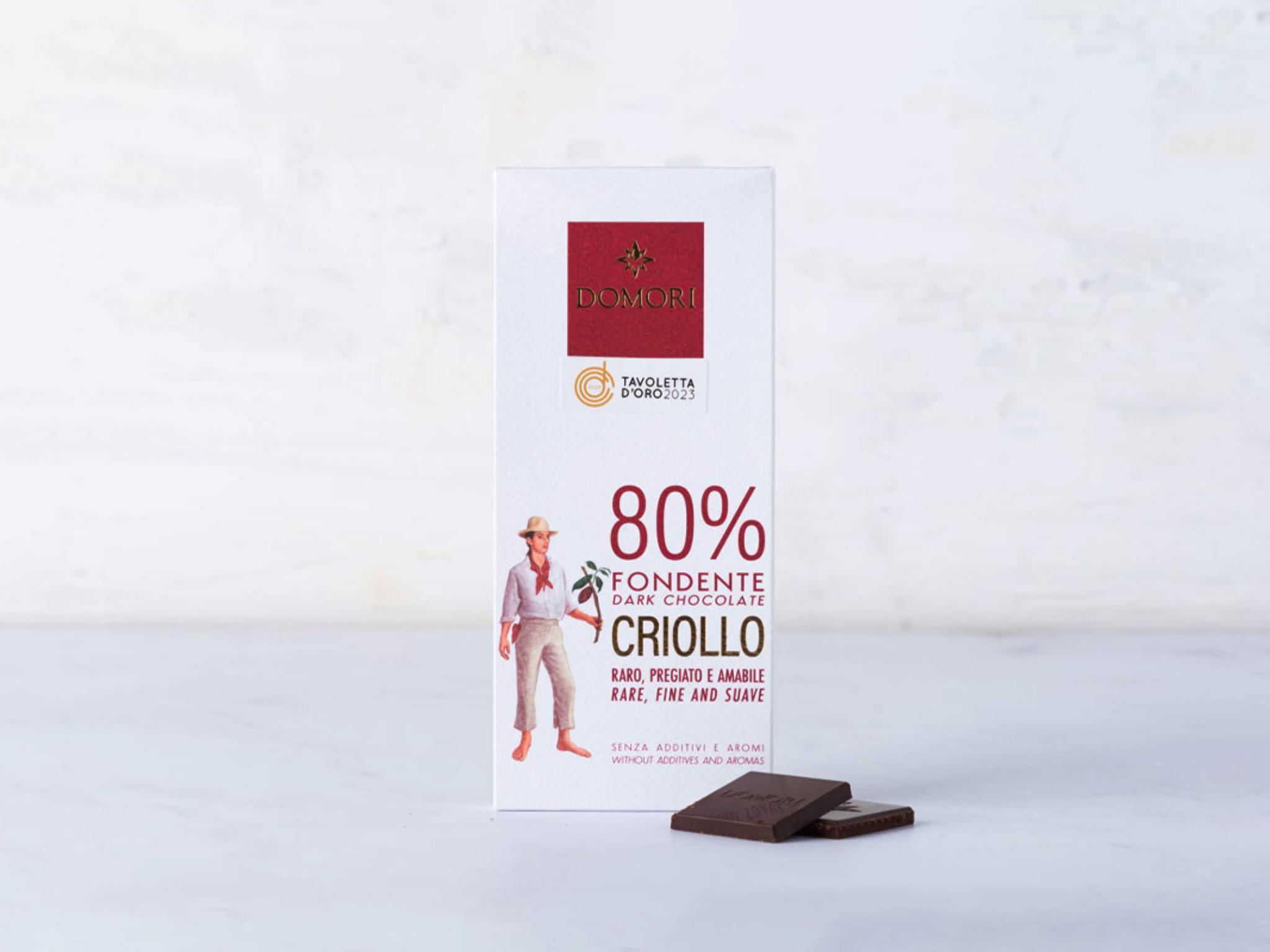 Tavoletta di cioccolato fondente Blend Criollo 80%