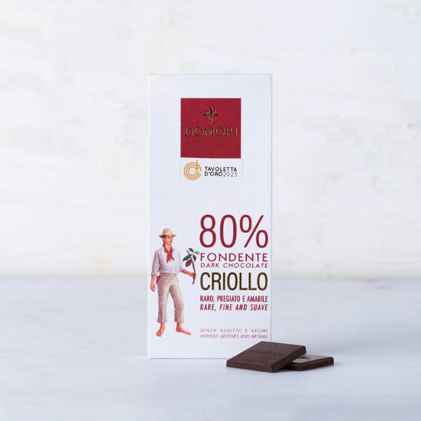 Domori Tavoletta di cioccolato fondente Blend Criollo 80% | 50 g