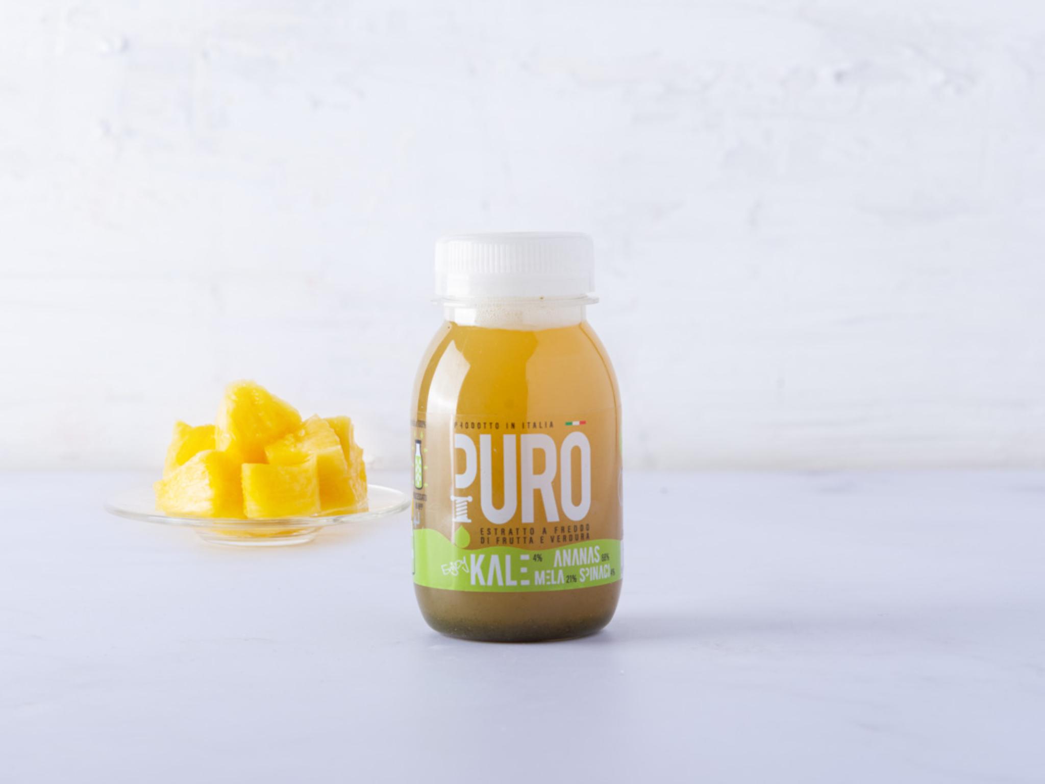 Estratto di ananas mela kale spinaci zenzero