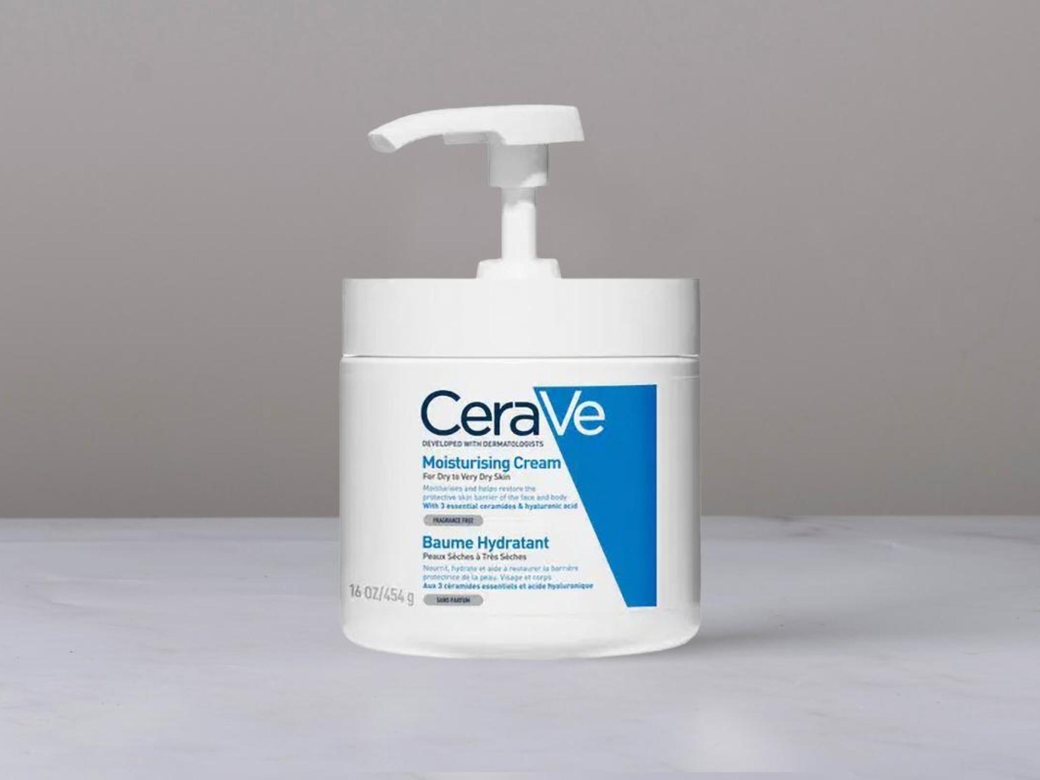 Crema idratante per pelli secche con pump