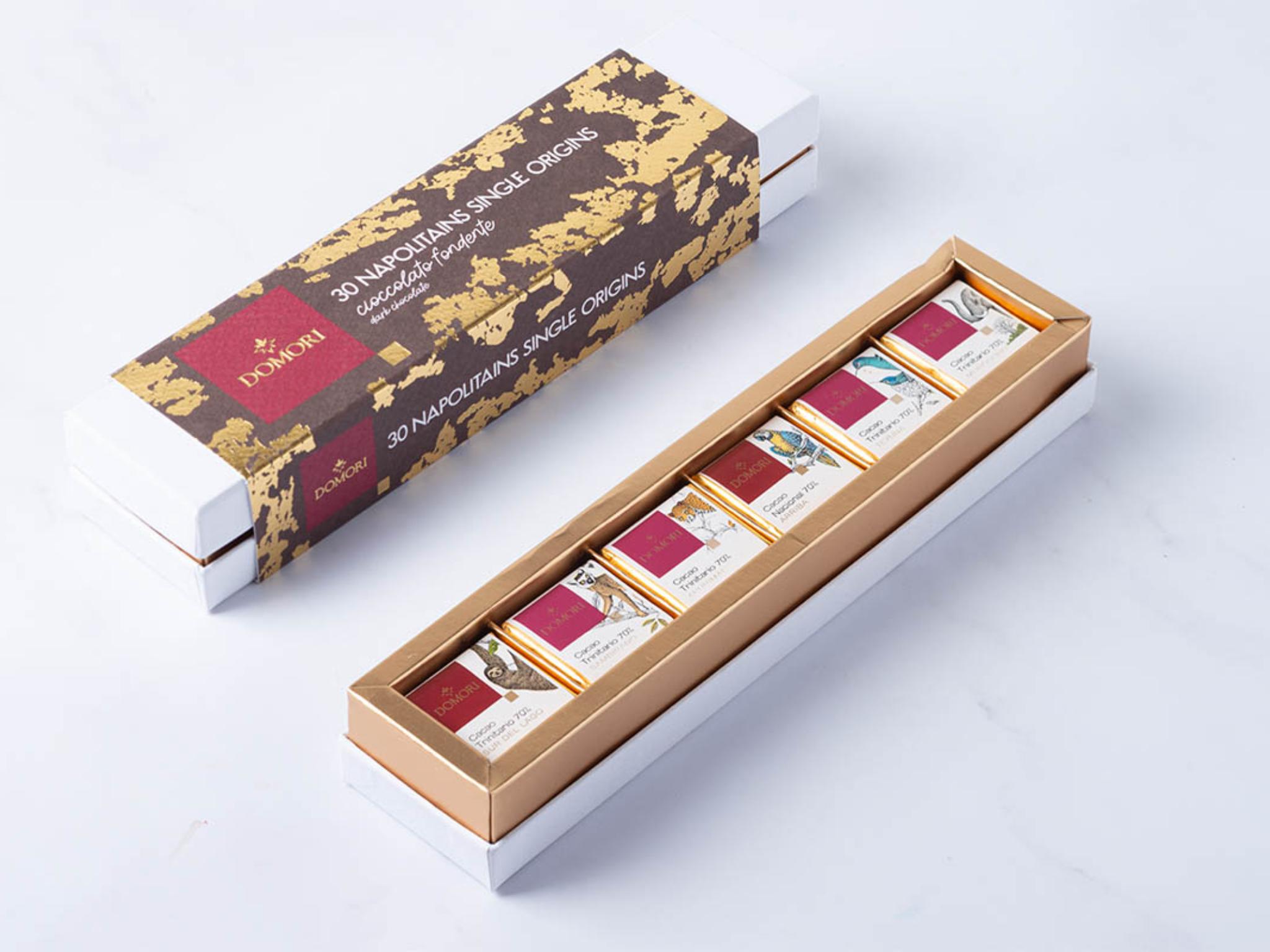 Coffret 30 Napolitains Single Origins fondenti