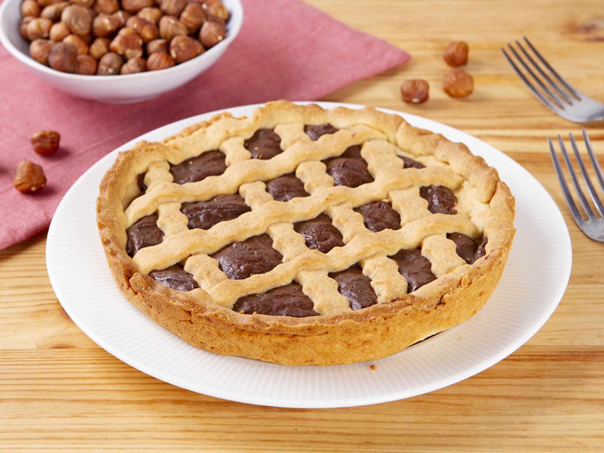 Crostata con crema di nocciole BIO