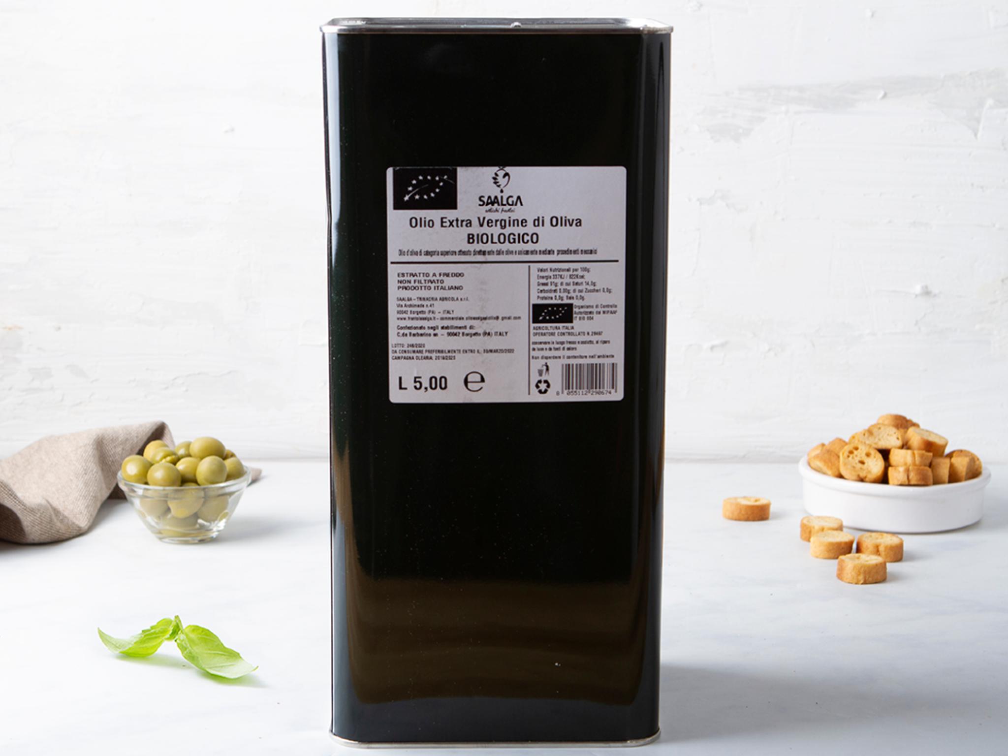 Olio extravergine d'oliva BIO non filtrato