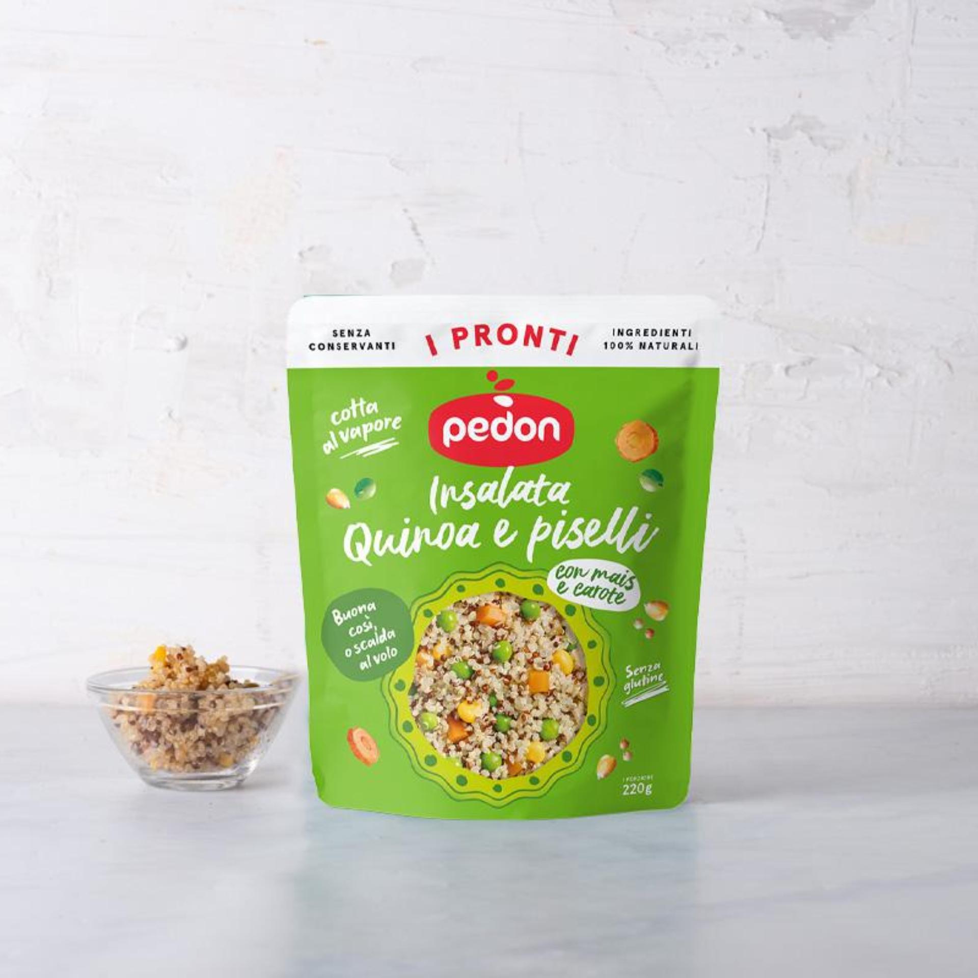 Mix di quinoa e piselli cotti