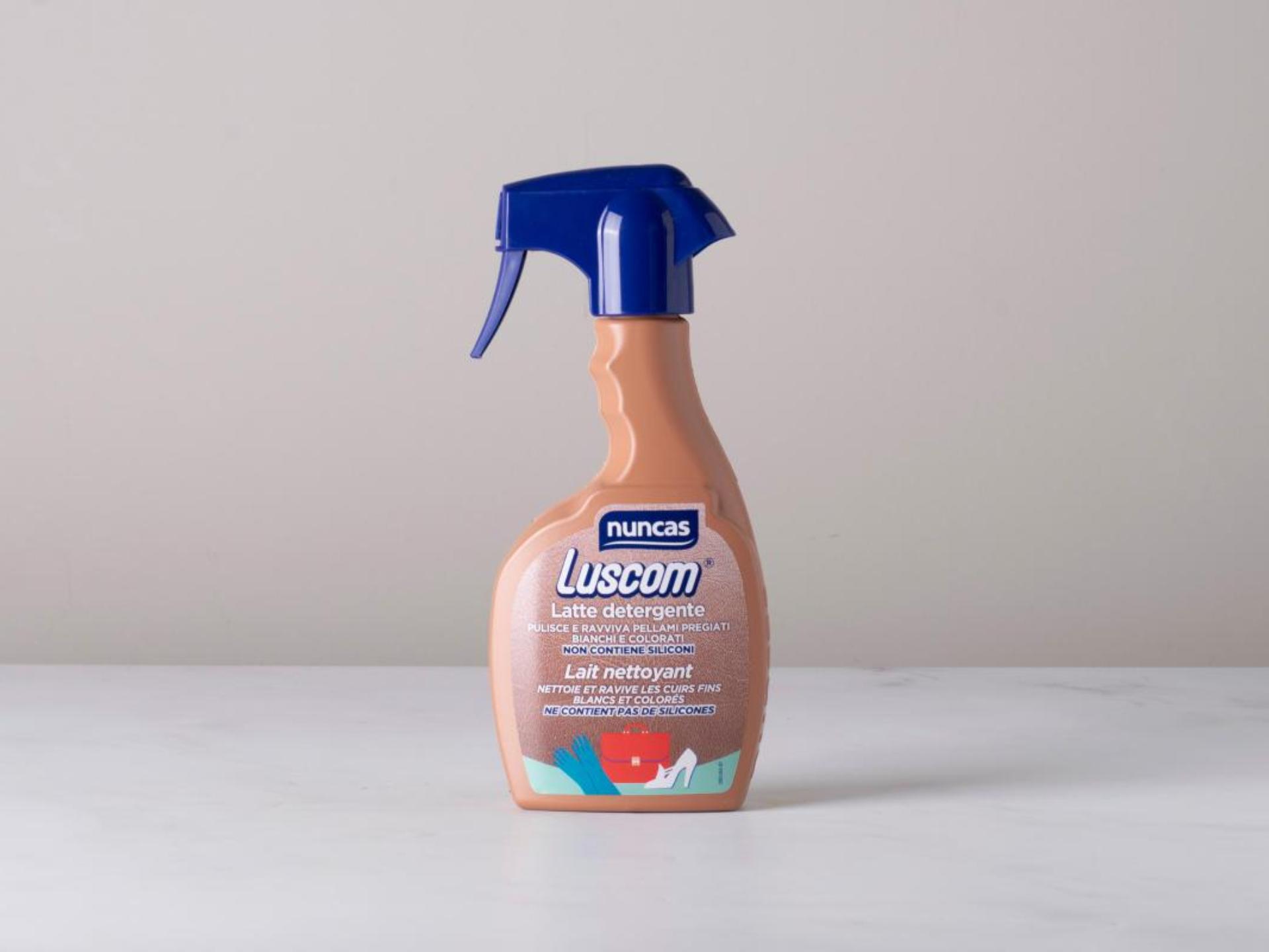 Luscom latte detergente per oggetti in pelle