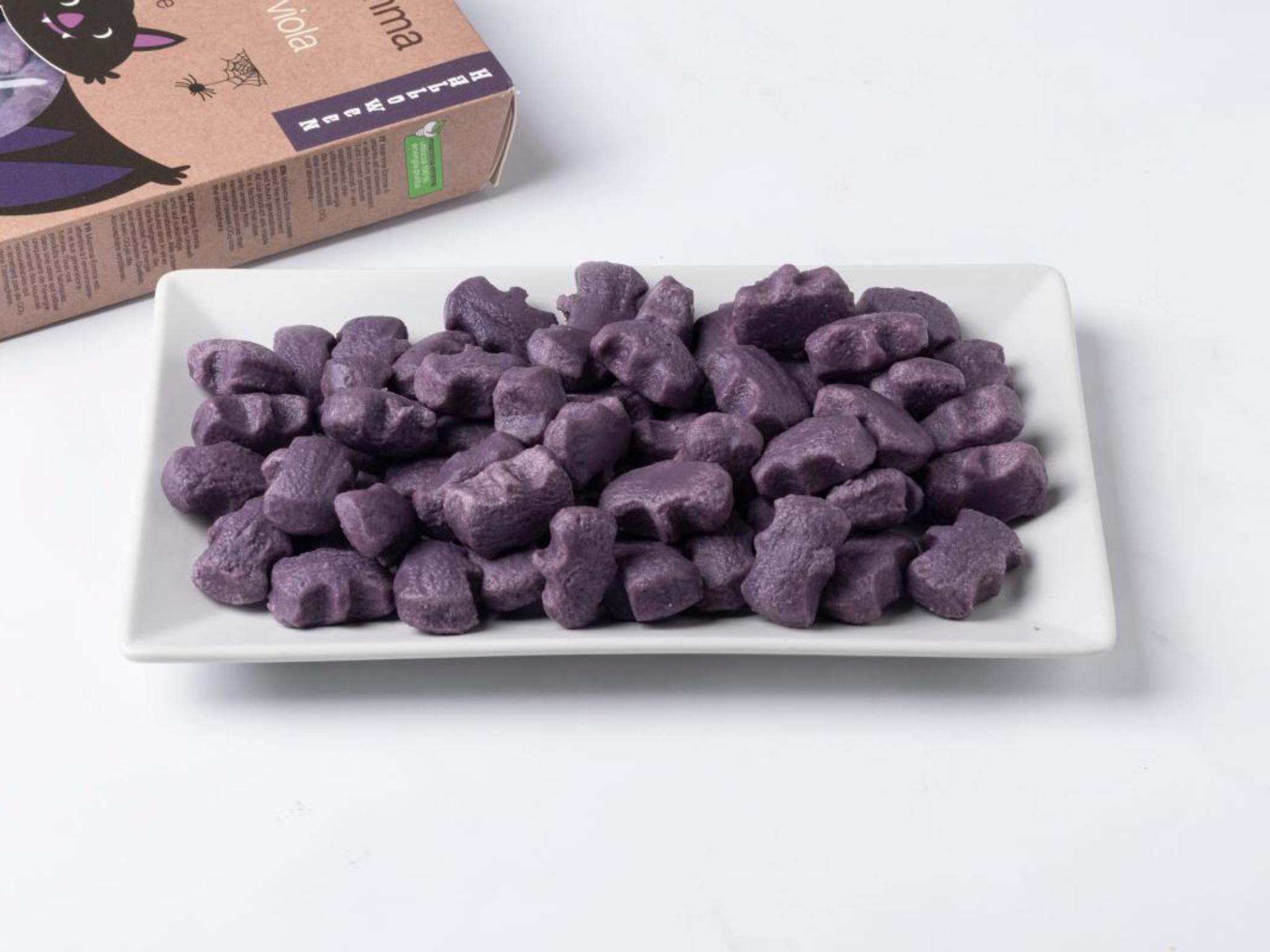 Pipistrelli di patate con carota viola