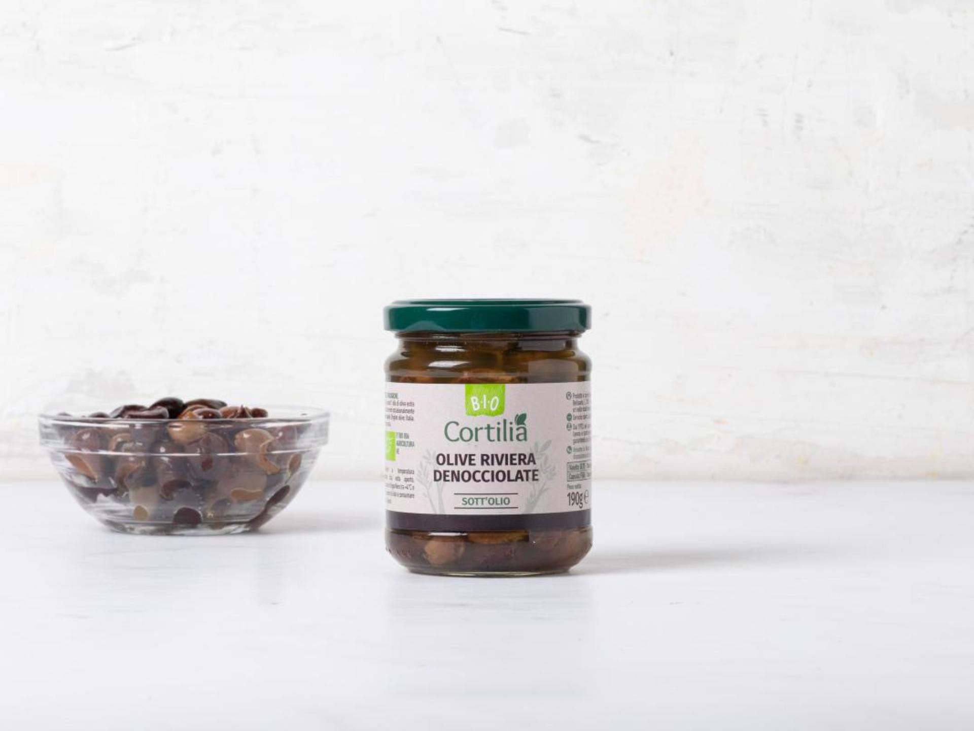 Olive Riviera denocciolate sott'olio BIO