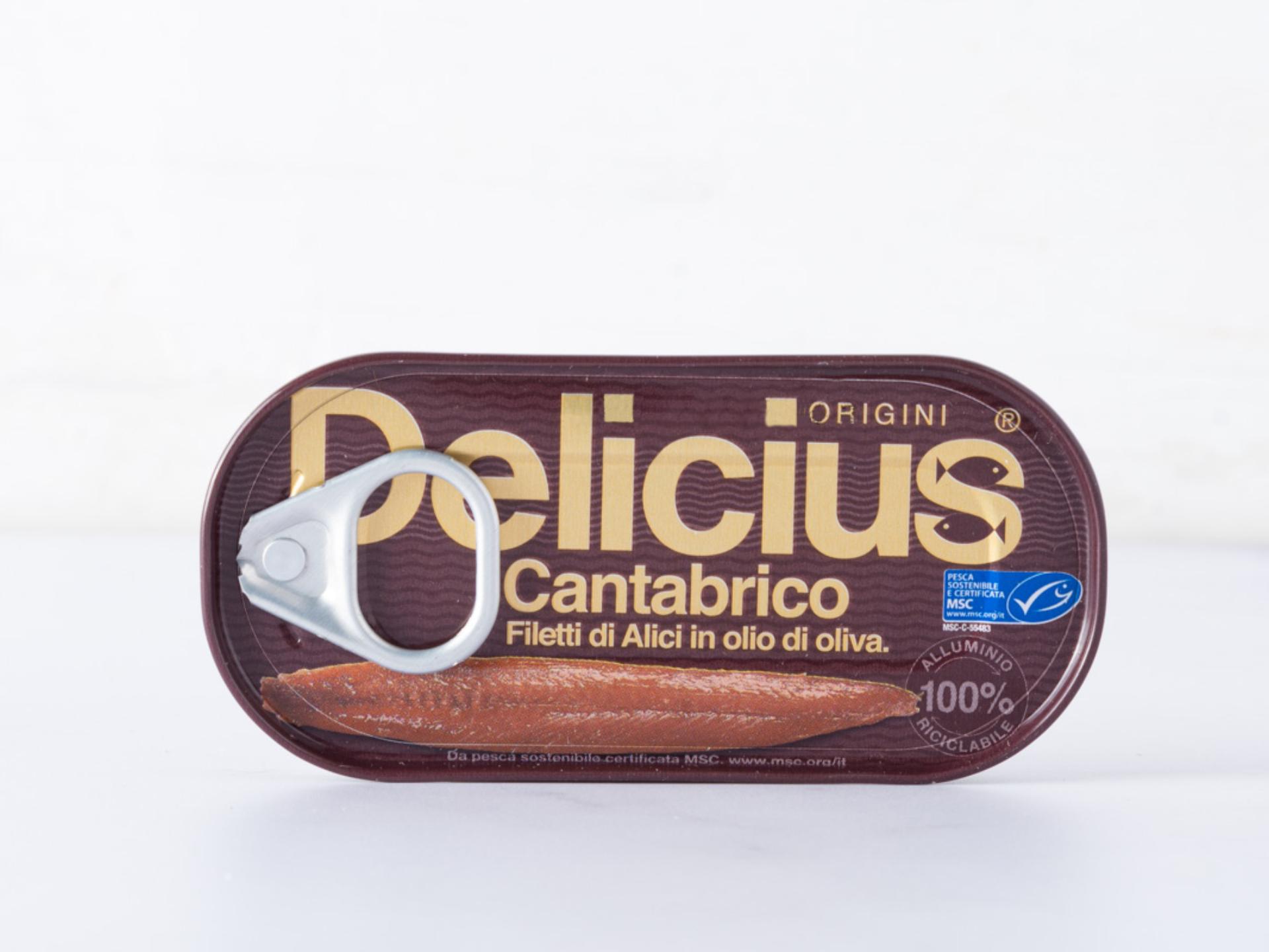 Filetti di alici del Cantabrico in olio di oliva