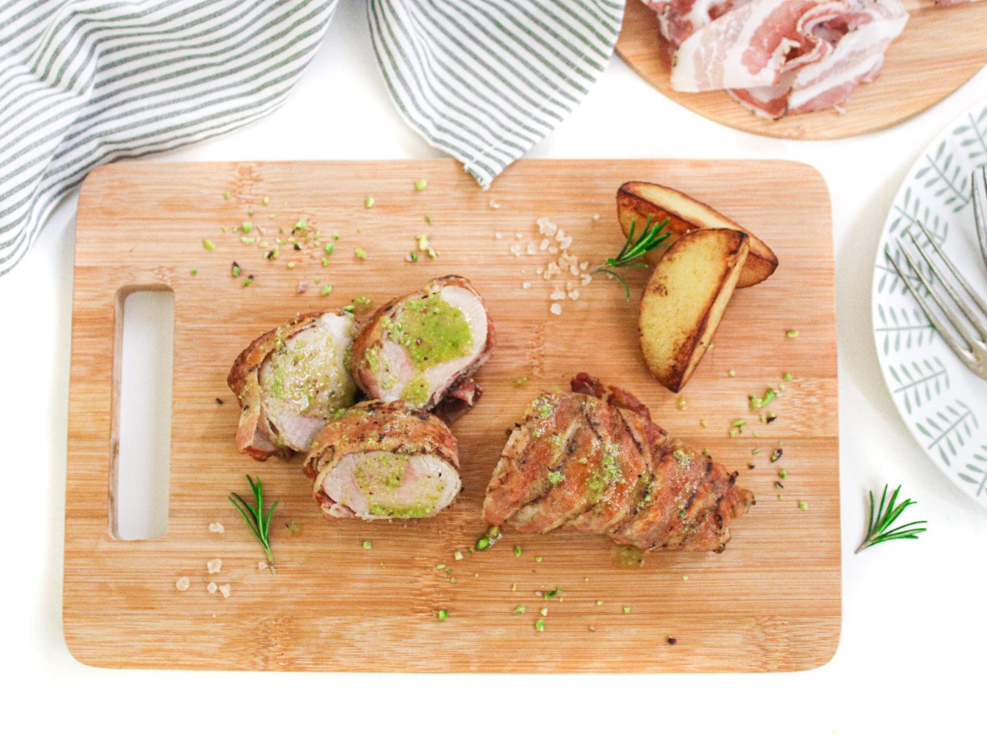 Kit filetto di suino nero con pesto di pistacchio e pancetta
