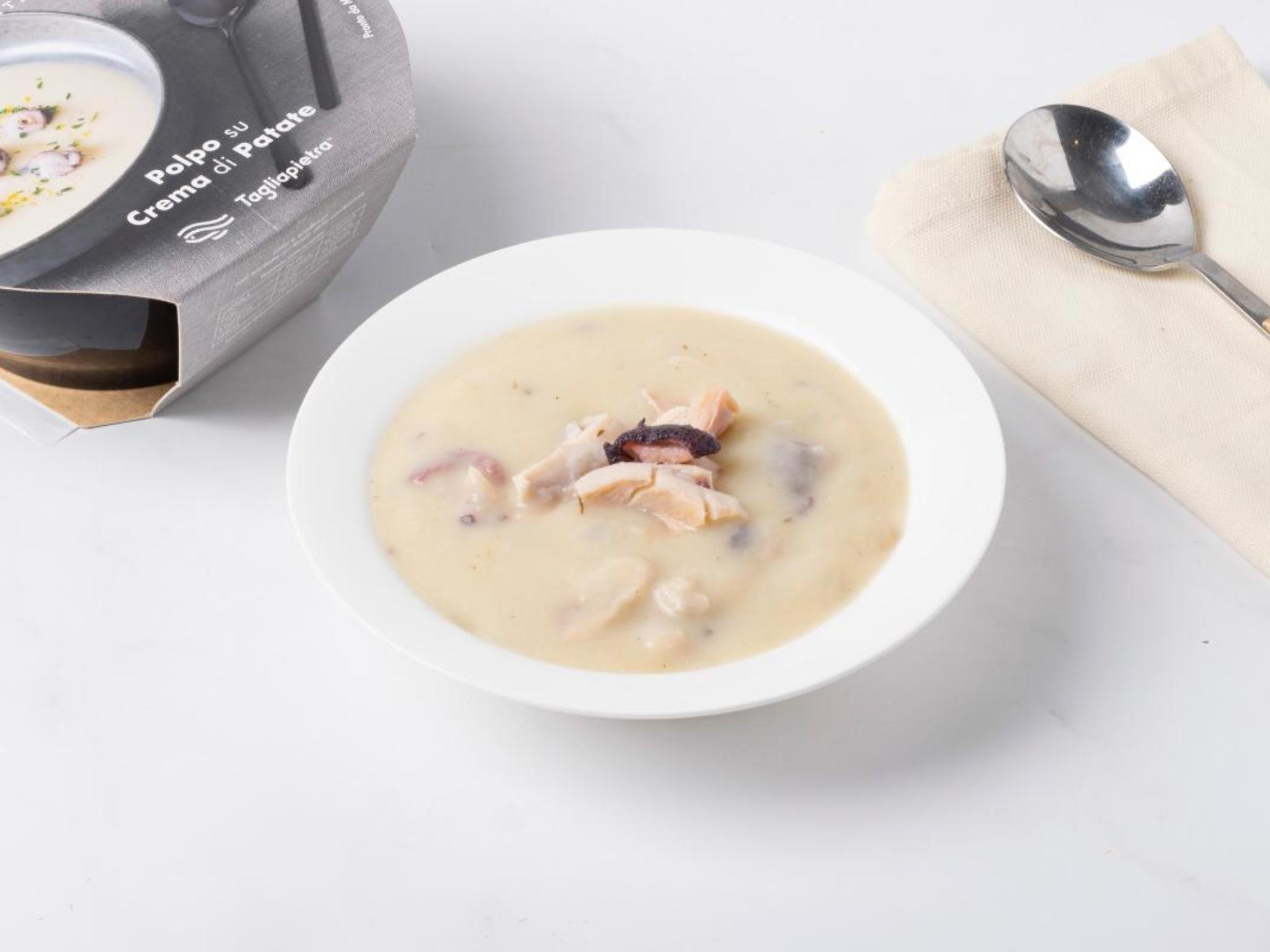 Polpo su crema di patate
