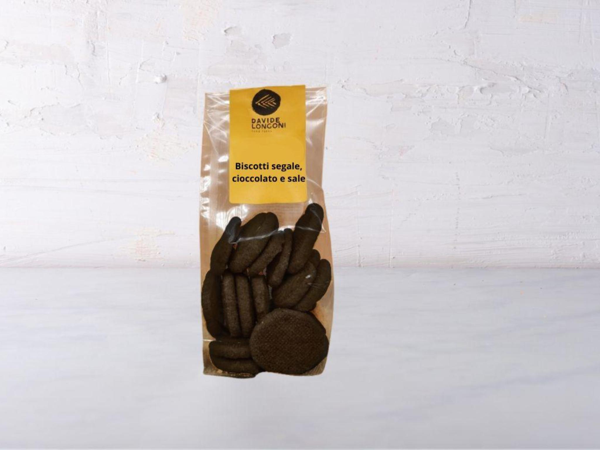 Biscottidi segale, cioccolato e sale