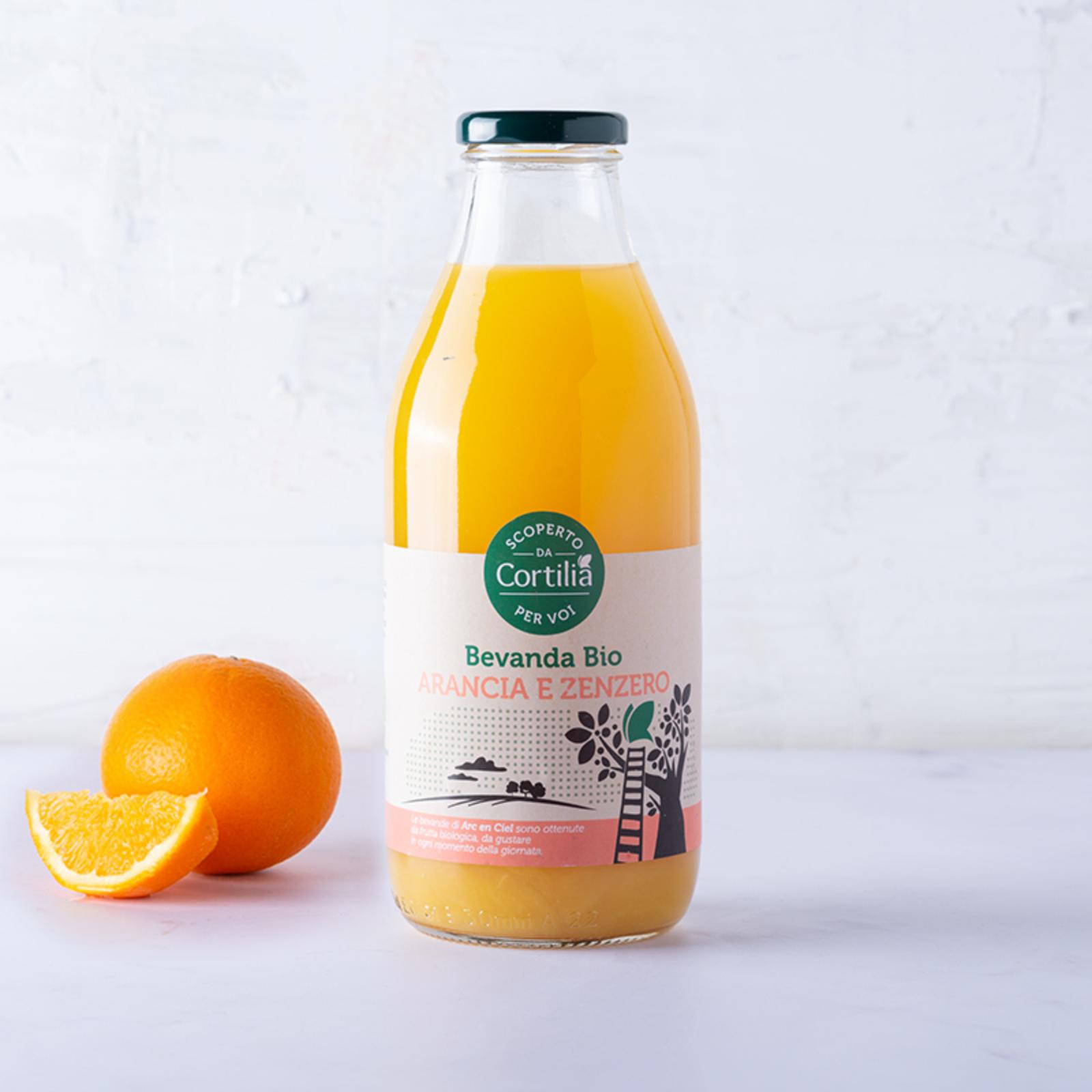 Bevanda arancia, zenzero e mela BIO