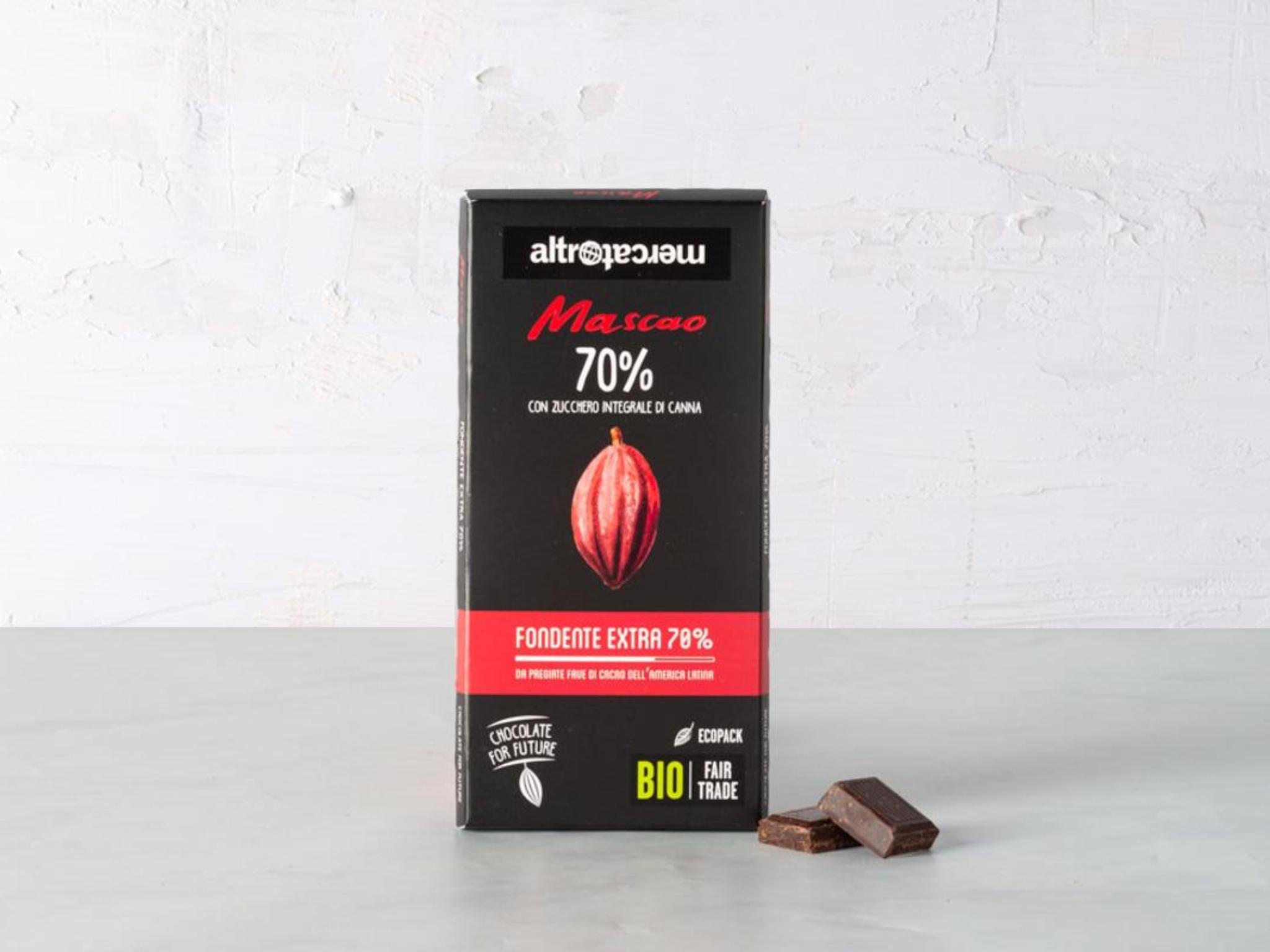 Cioccolato Mascao fondente extra 70% BIO