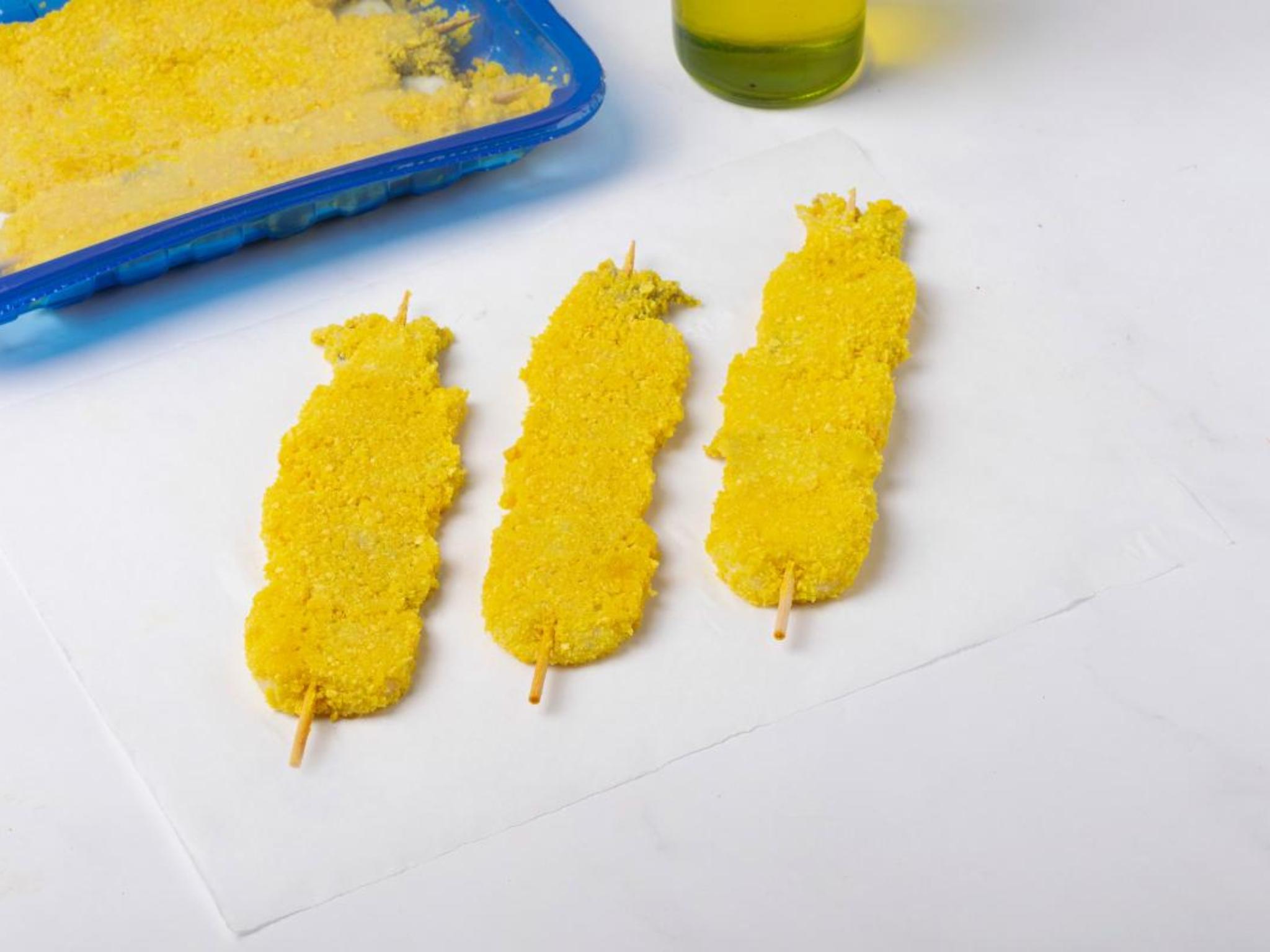 Spiedini di seppia panati