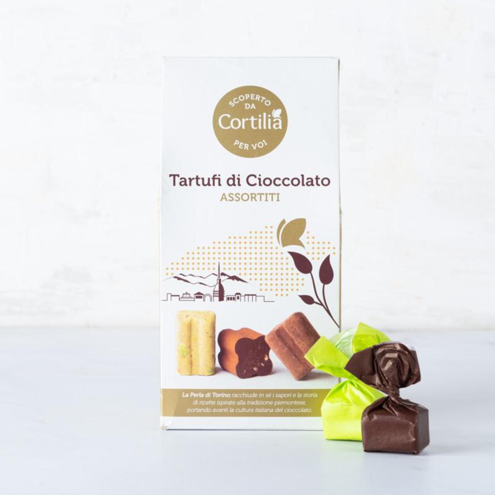 Tartufi di cioccolato: cacao, pistacchio, tiramisù