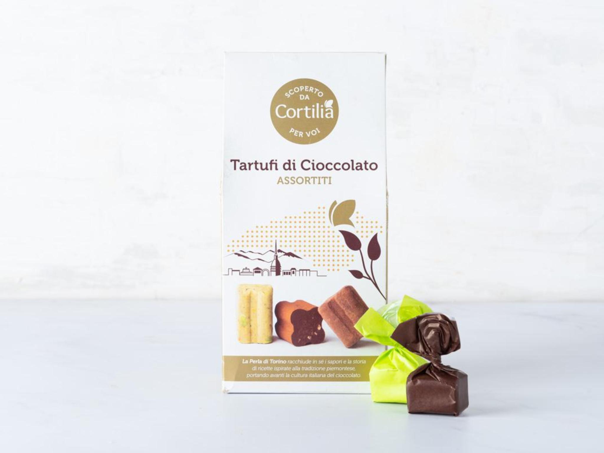 Tartufi di cioccolato: cacao, pistacchio, tiramisù