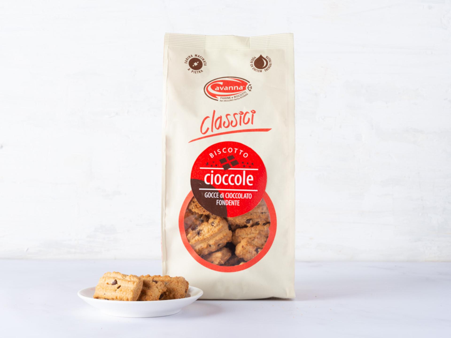 Biscotti con gocce di cioccolato