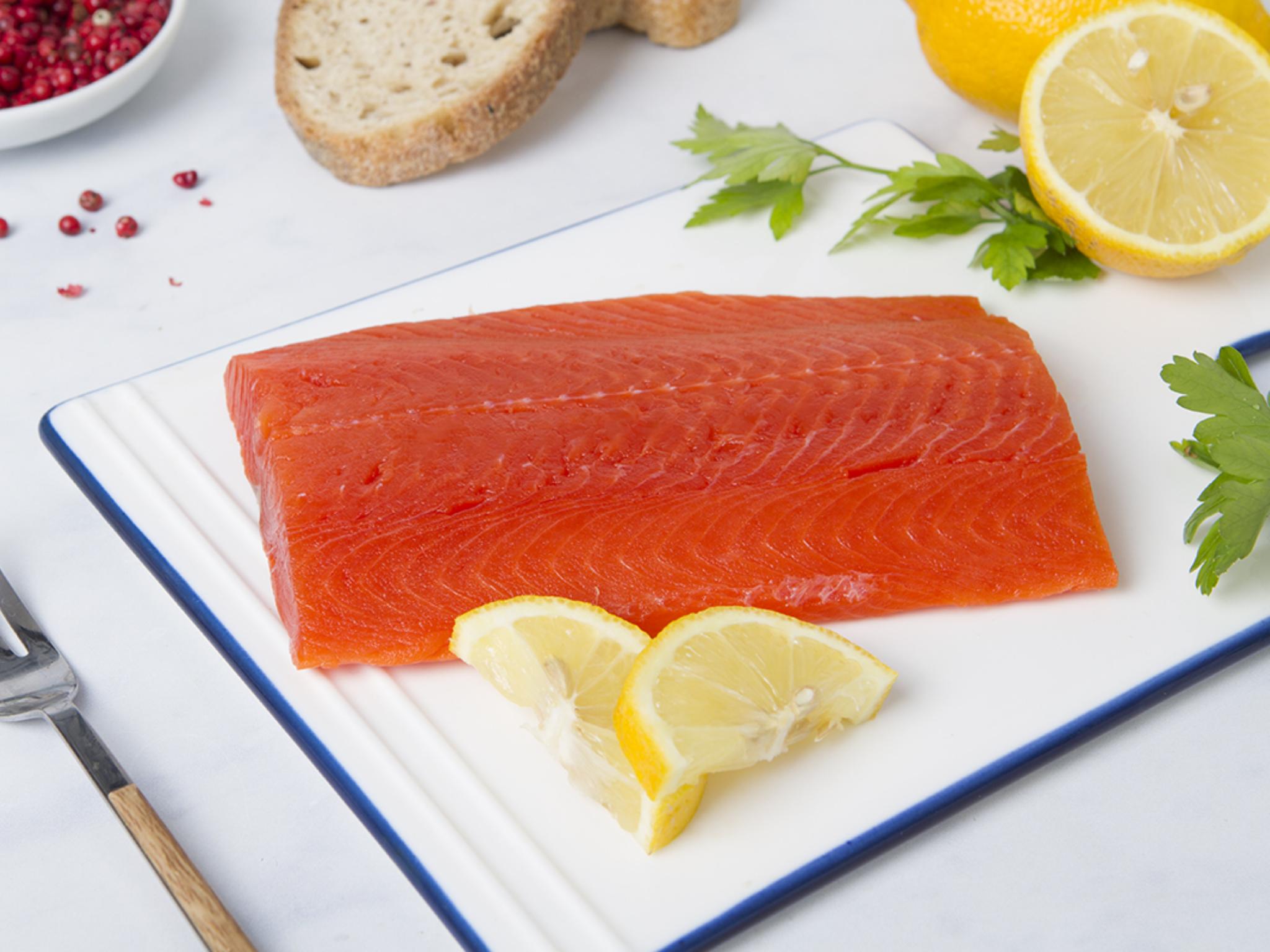 Filetto di salmone rosso selvaggio