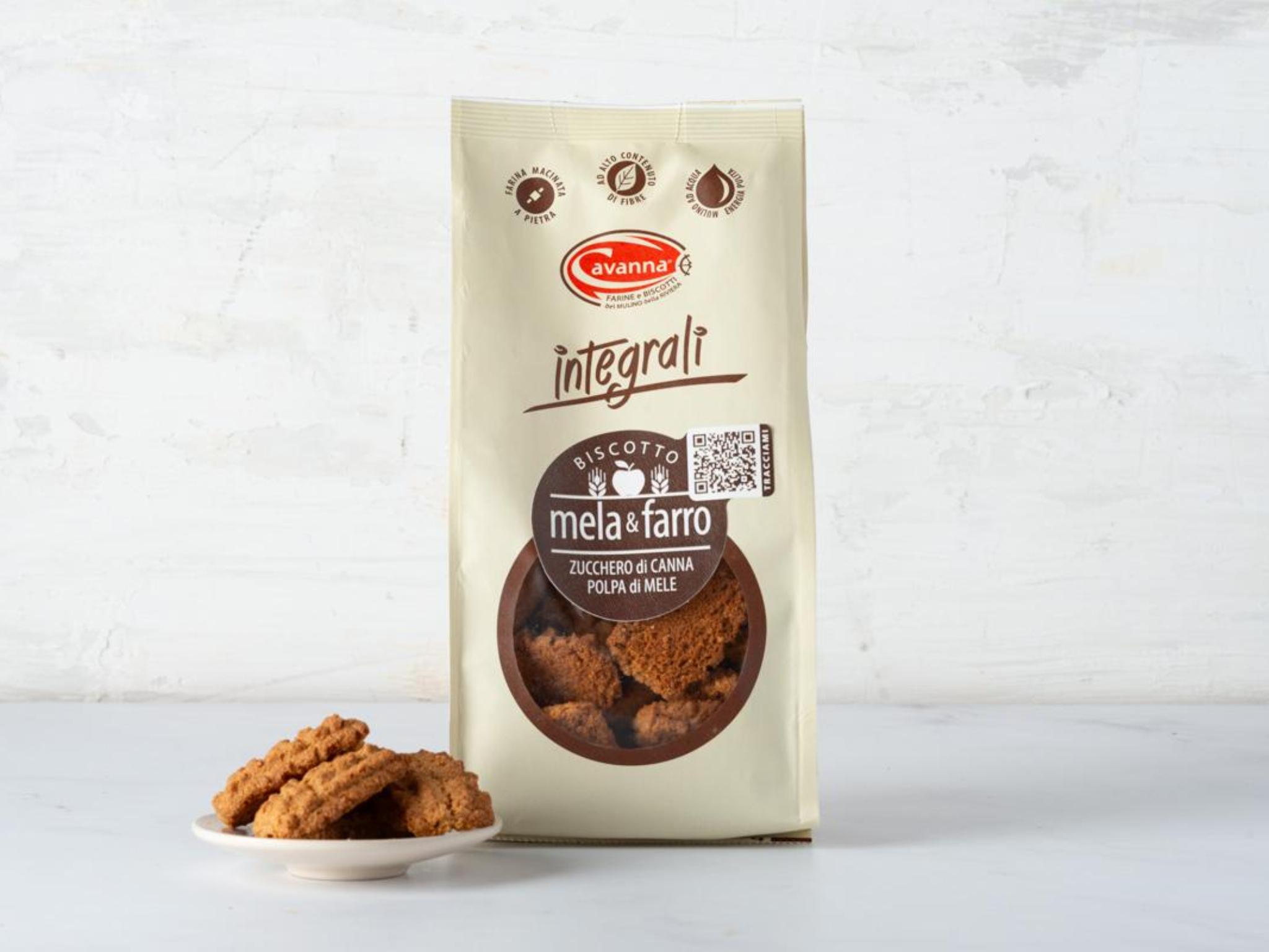 Biscotti di farro con mela