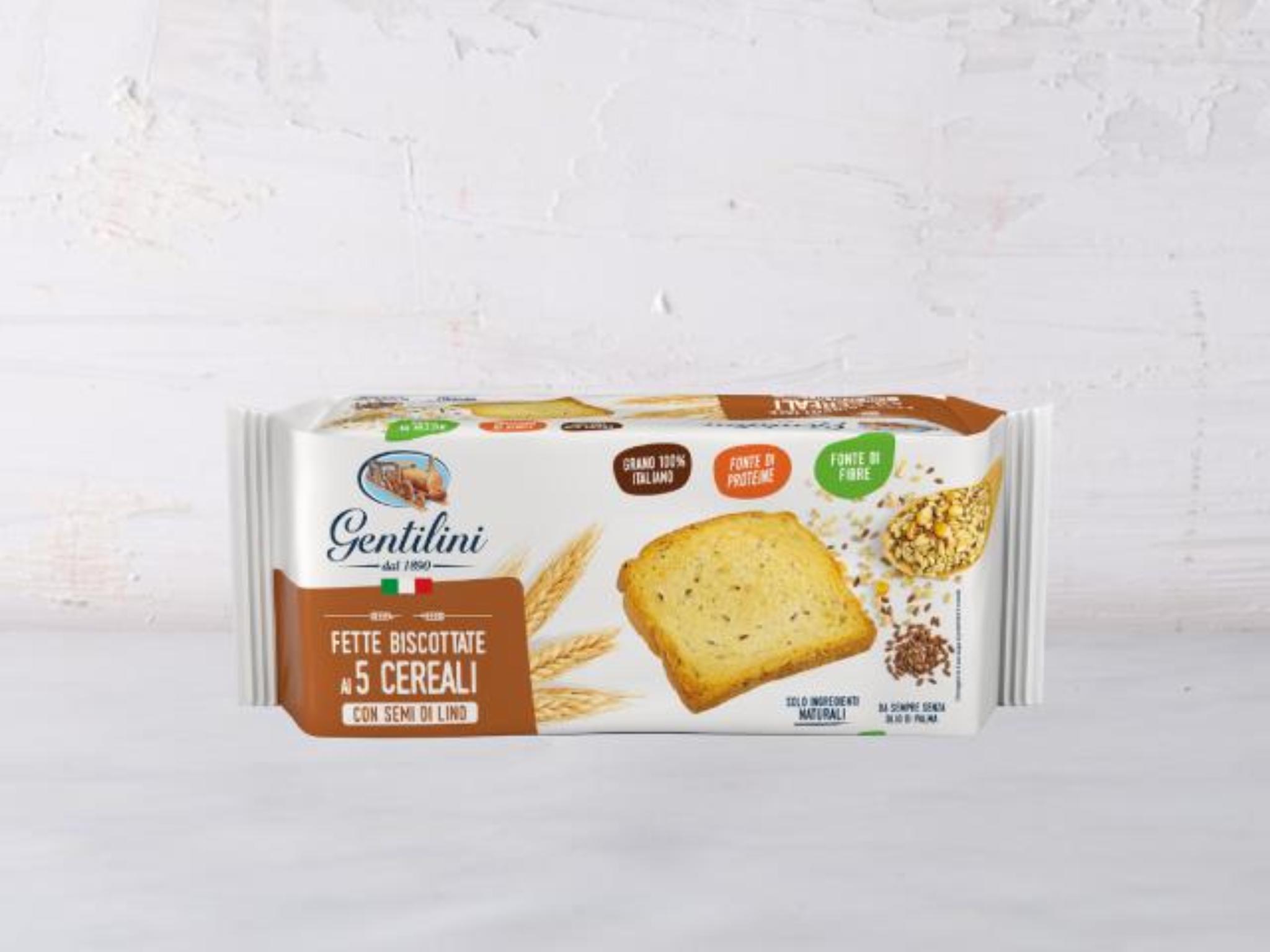 Fette biscottate ai 5 cereali e semi di lino