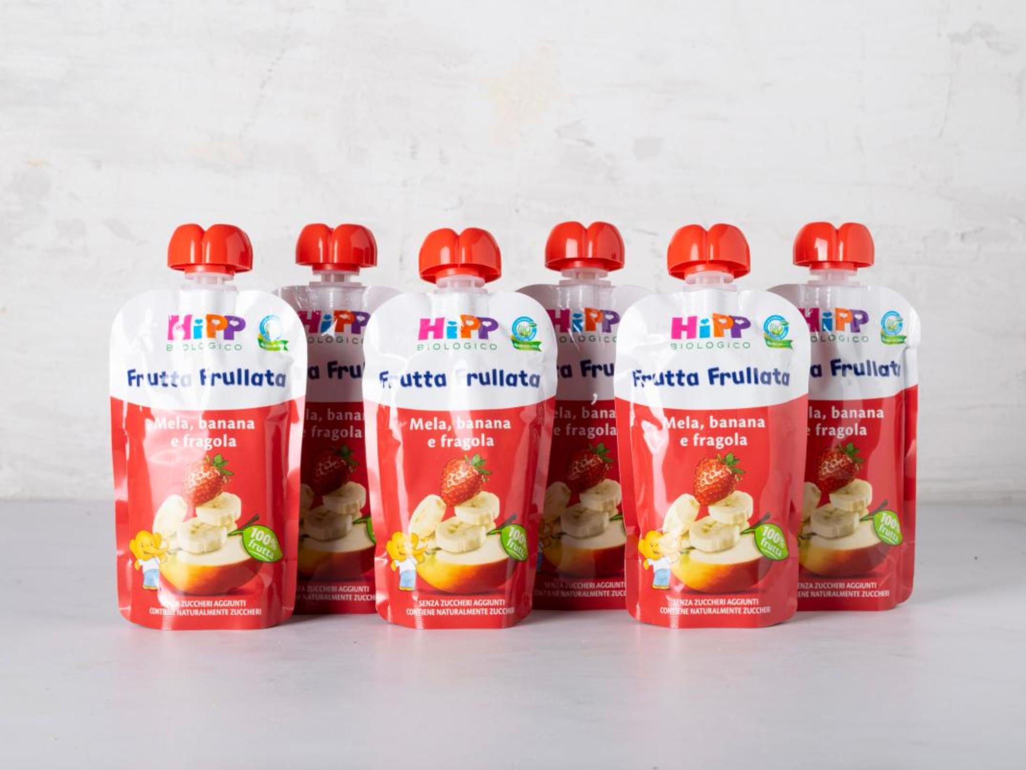 8 Frutta frullata Mela, Banana e Fragola BIO