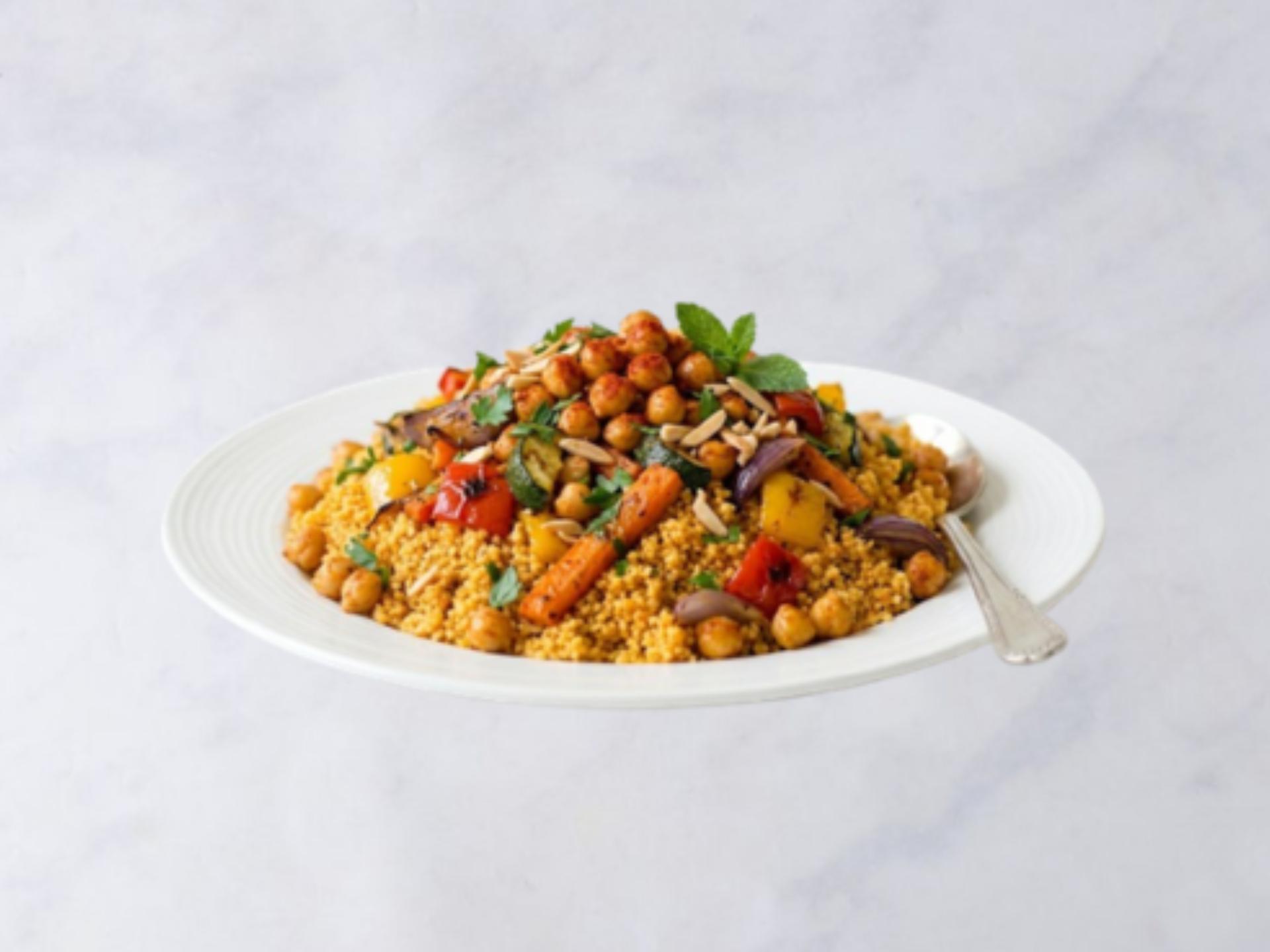 Cous cous con ceci alla paprika e verdure