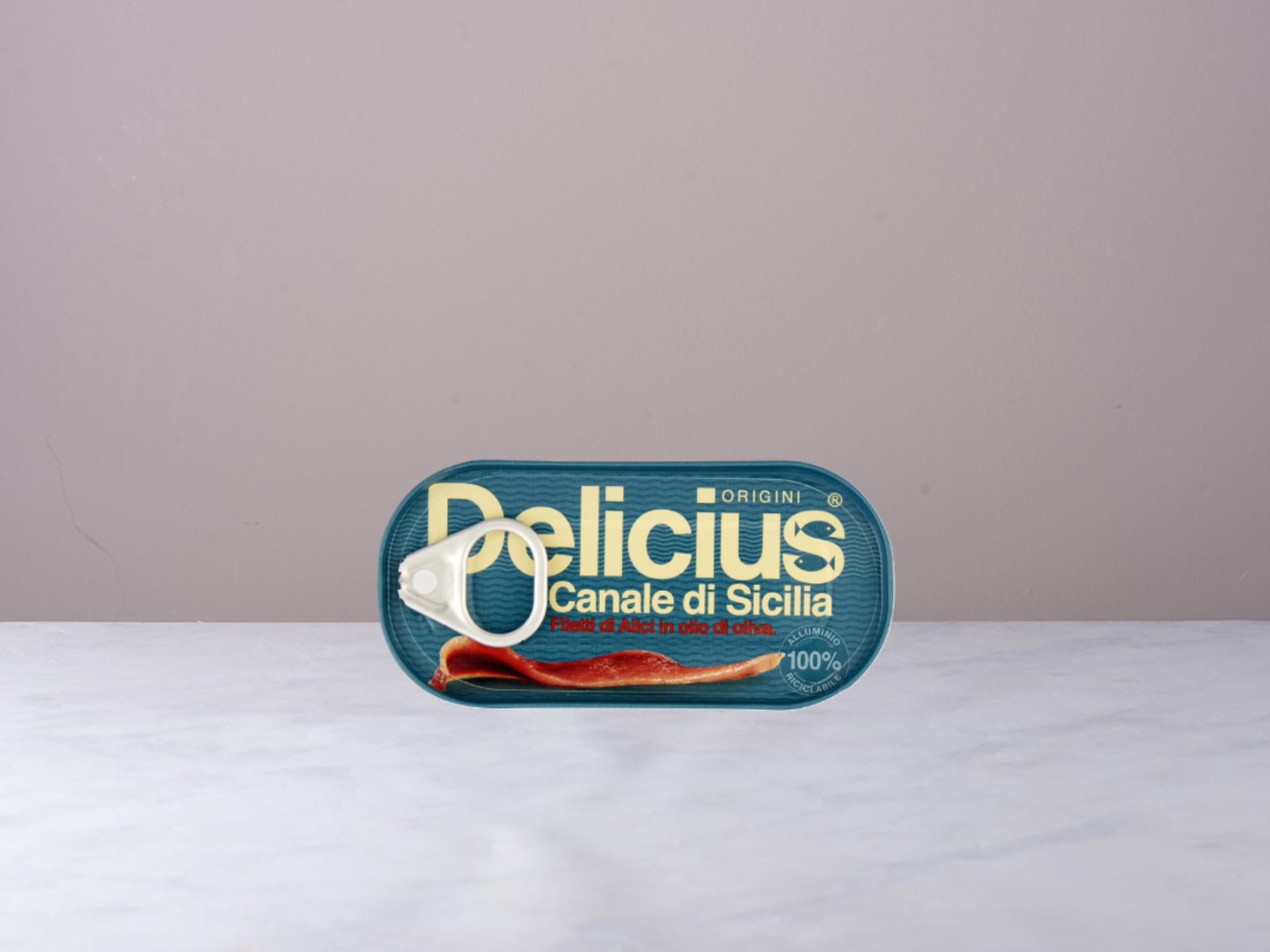 Filetti di alici del canale di Sicilia in olio di oliva