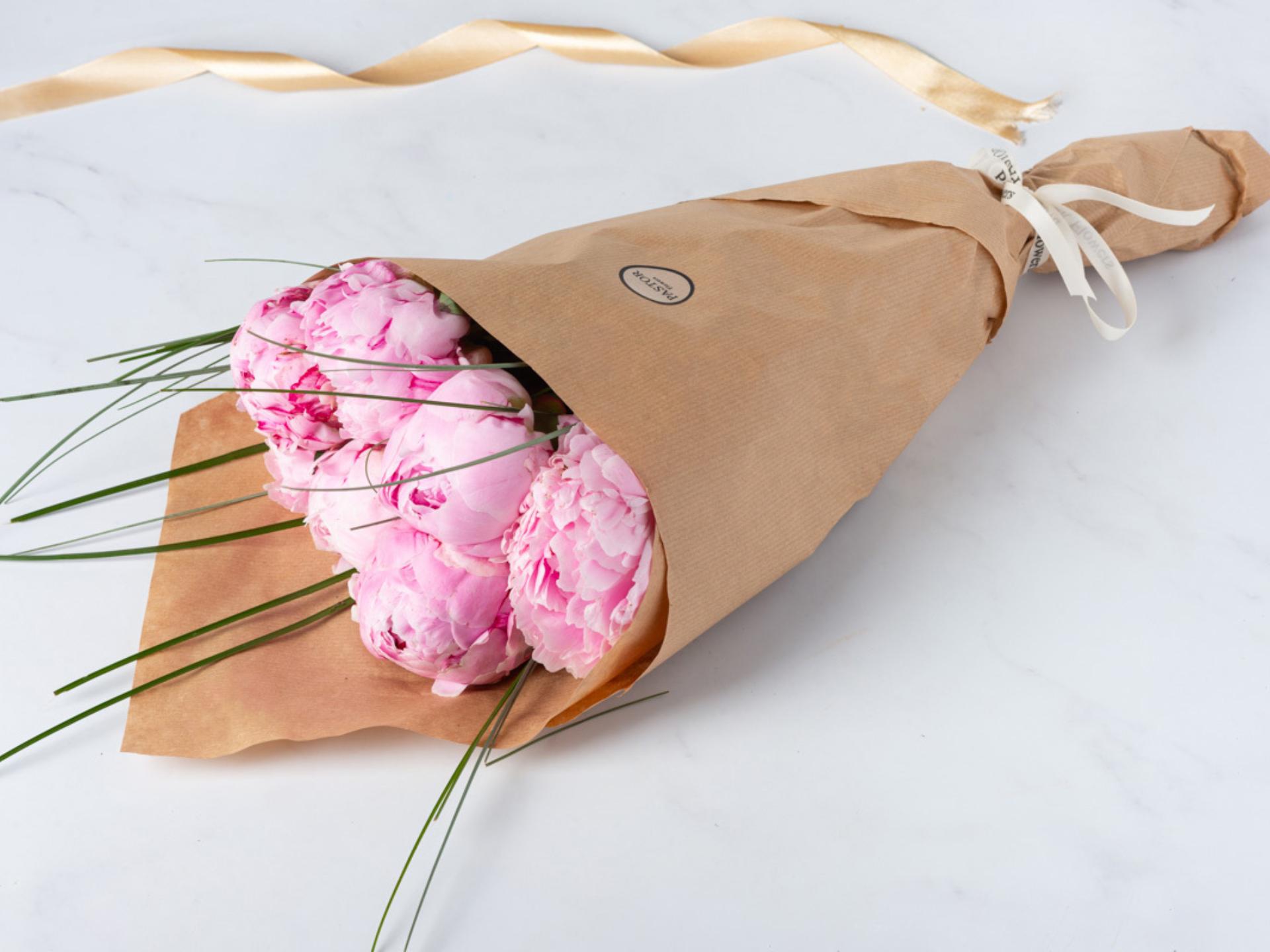 Bouquet di 5 Peonie