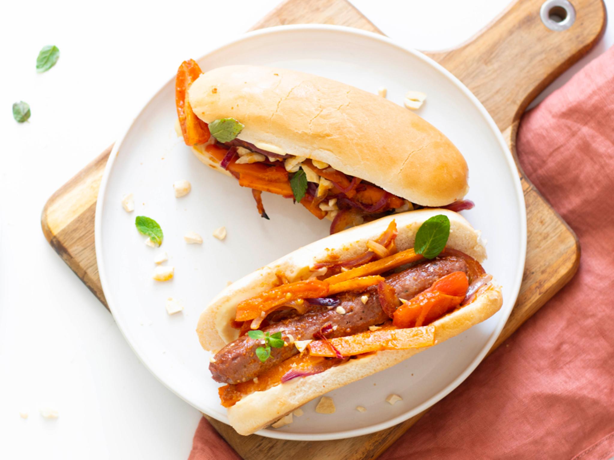 Kit hot dog Heura con verdure arrostite