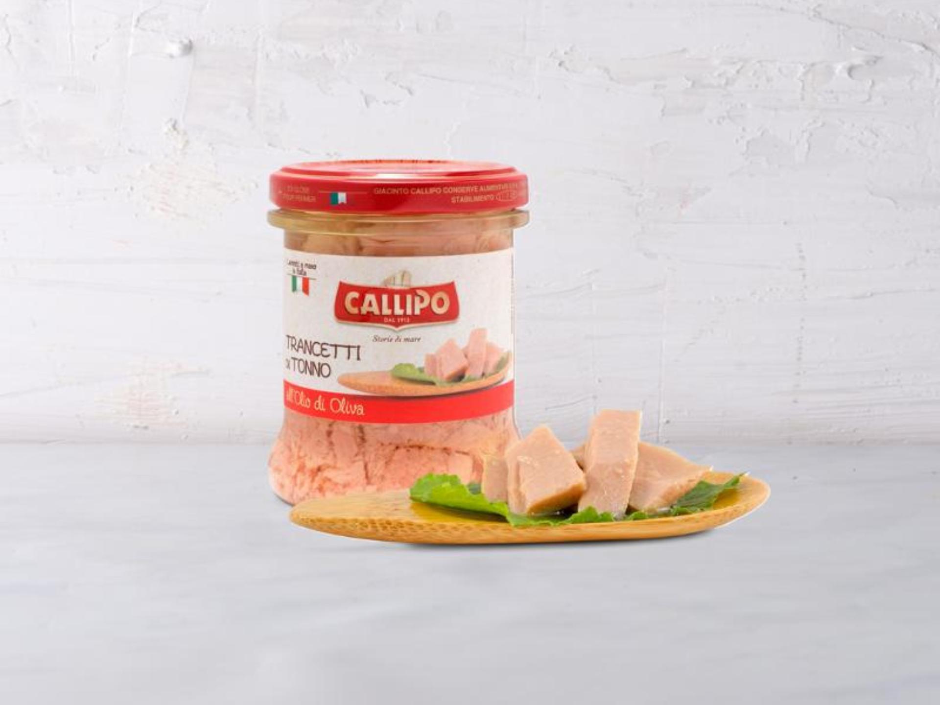 Trancetti di tonno sott'olio in vetro