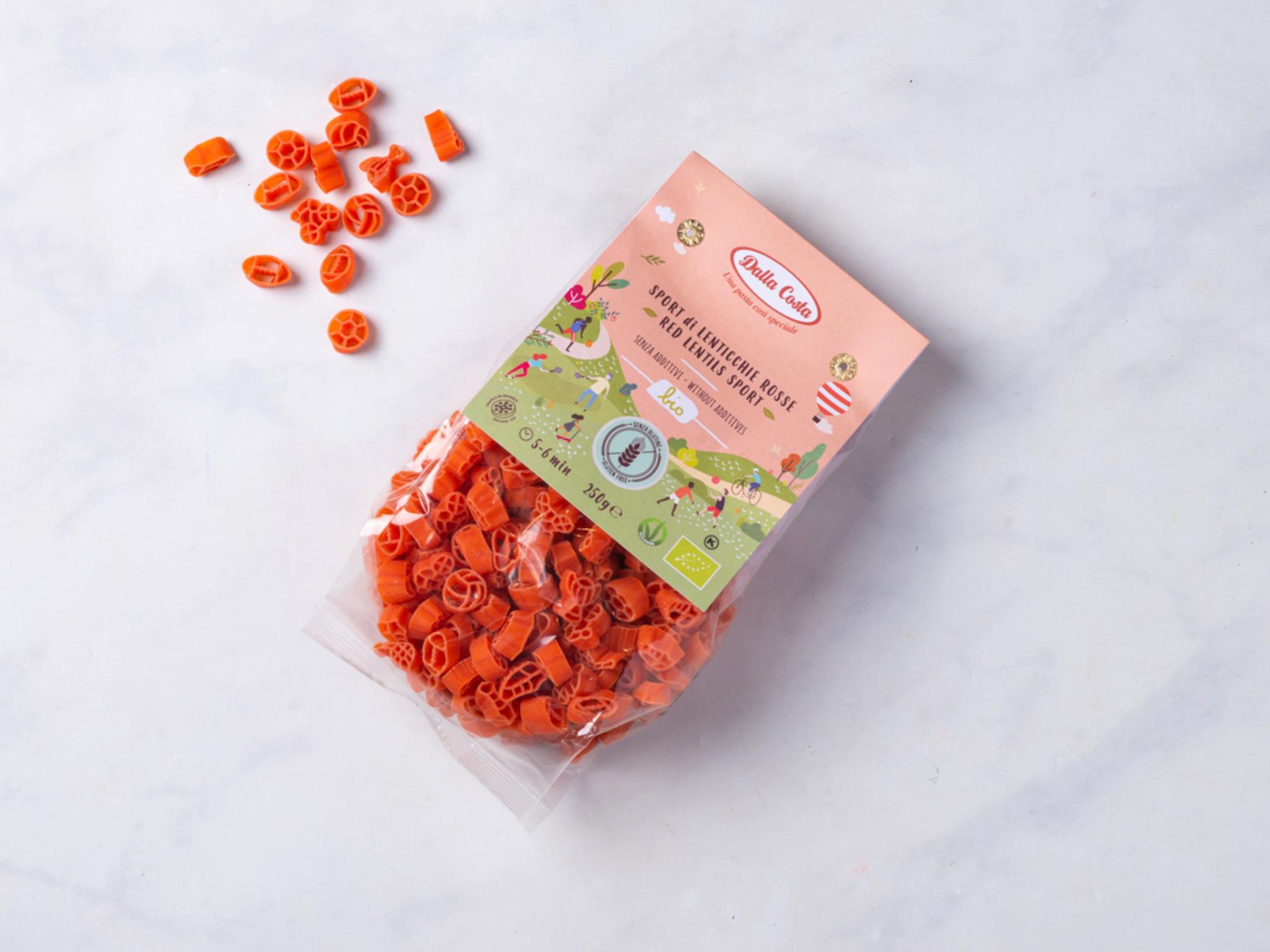 Pasta di lenticchie rosse senza glutine BIO