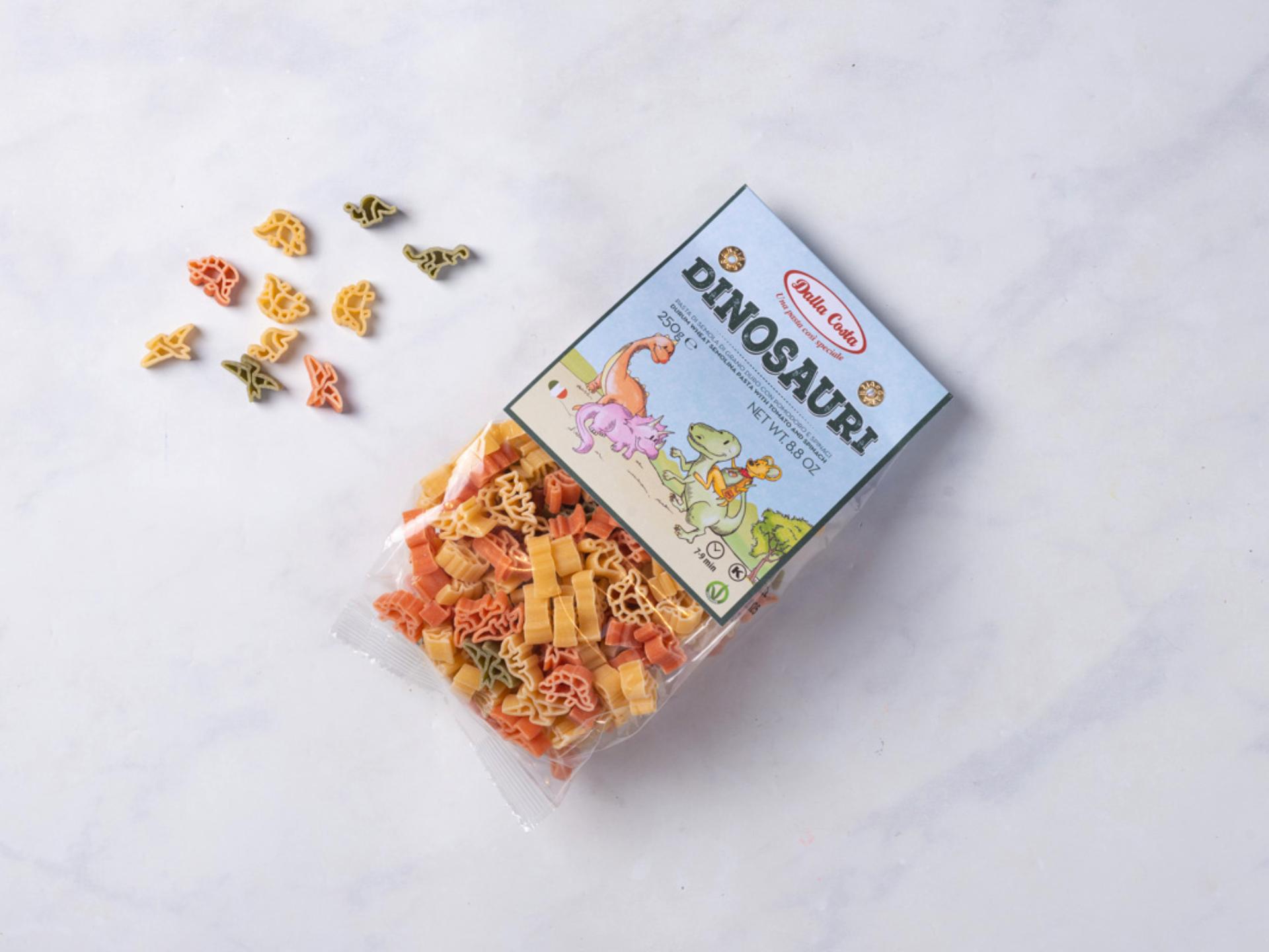 Pasta dinosauri tricolore