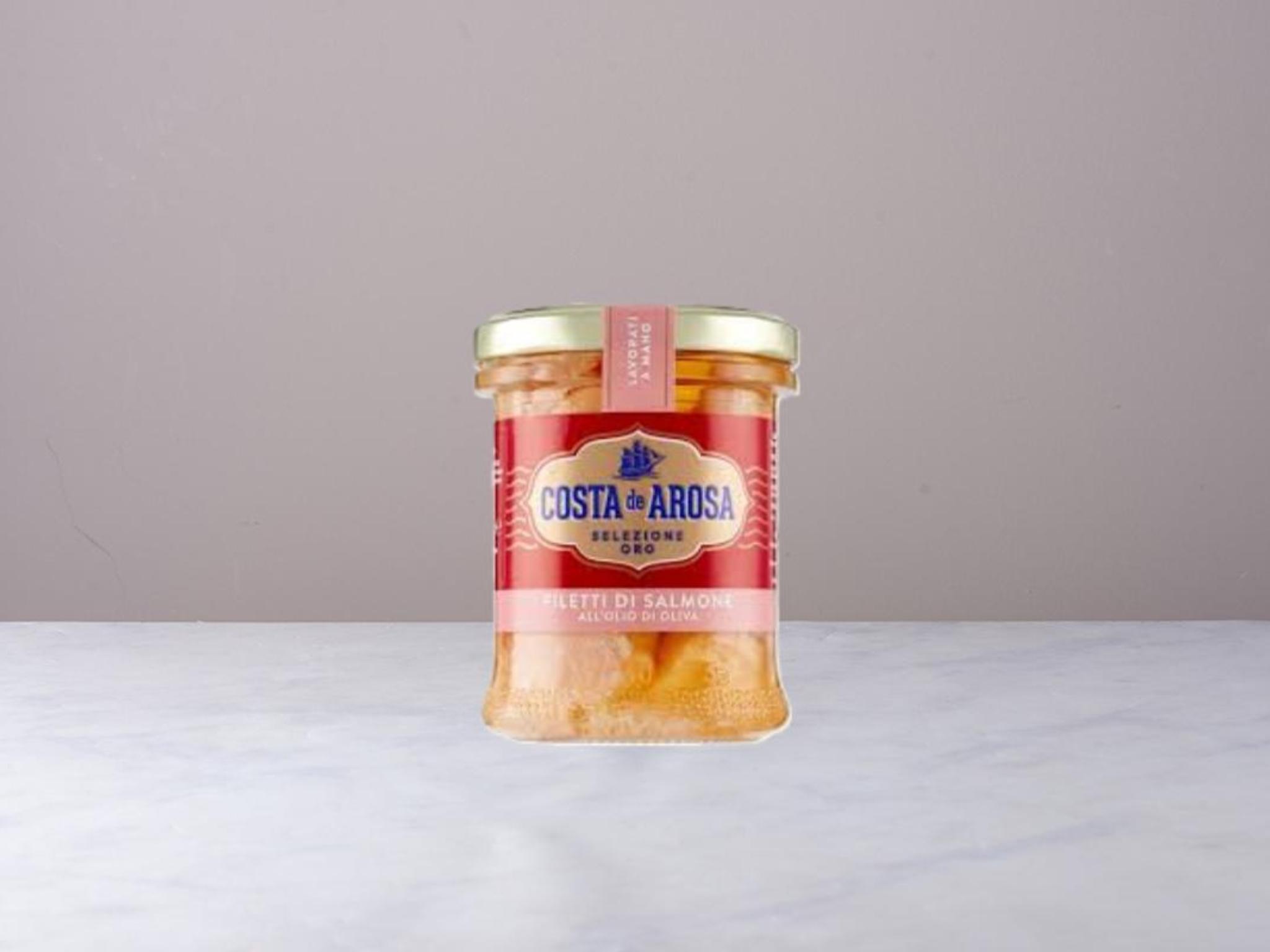 Filetti di salmone in olio di oliva