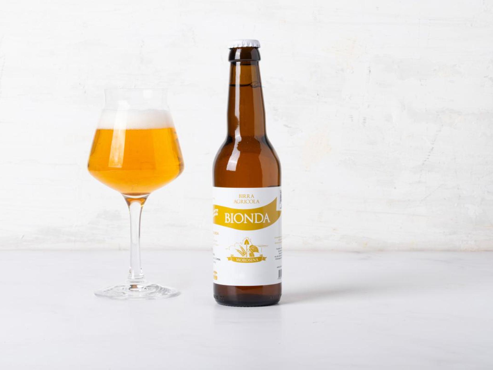 Birra bionda non filtrata