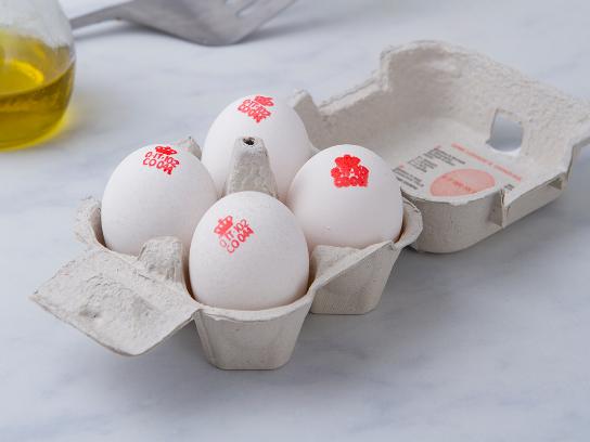 4 Uova bianche alta qualità BIO da galline al pascolo