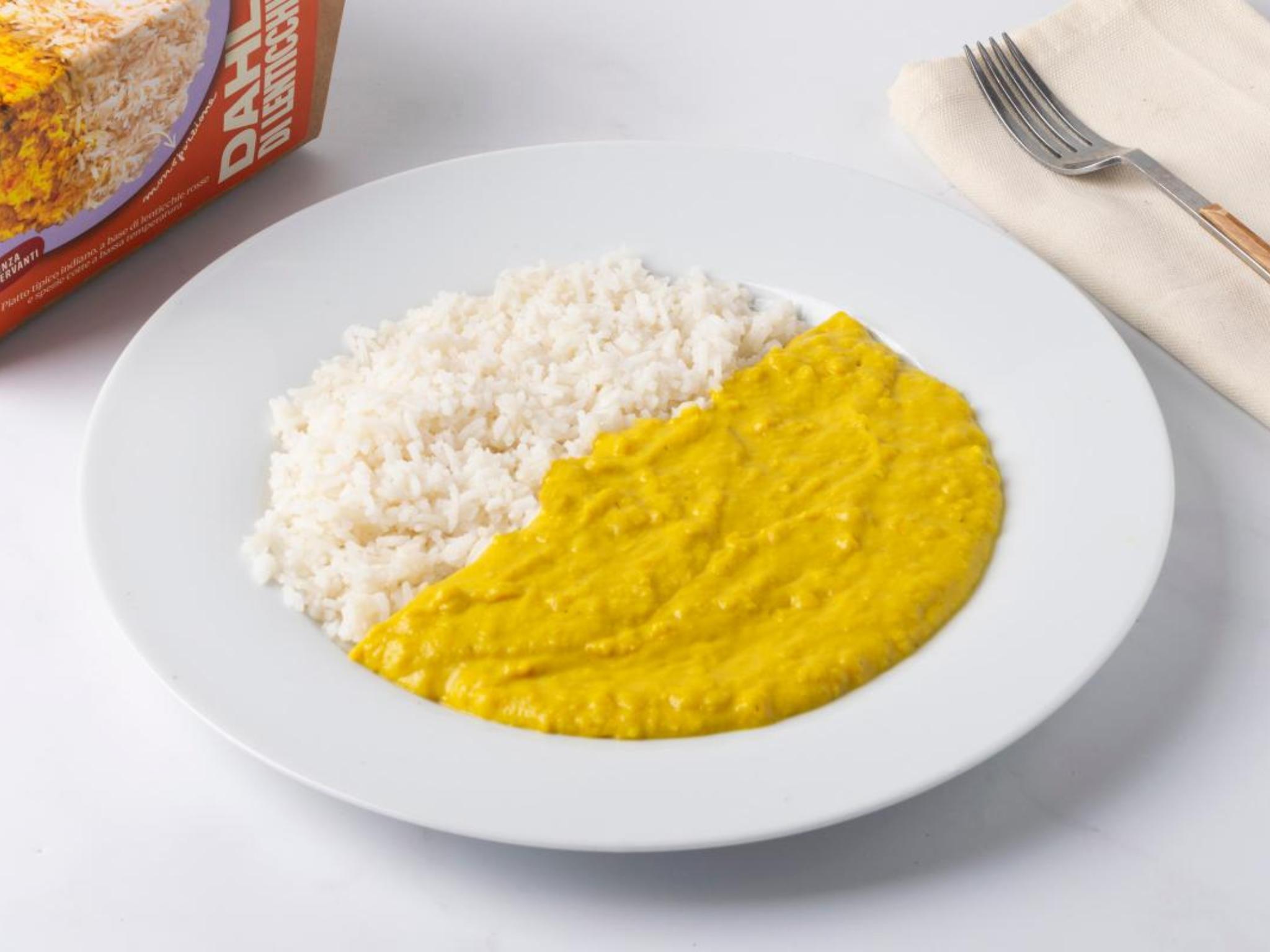 Dahl di lenticchie con riso basmati
