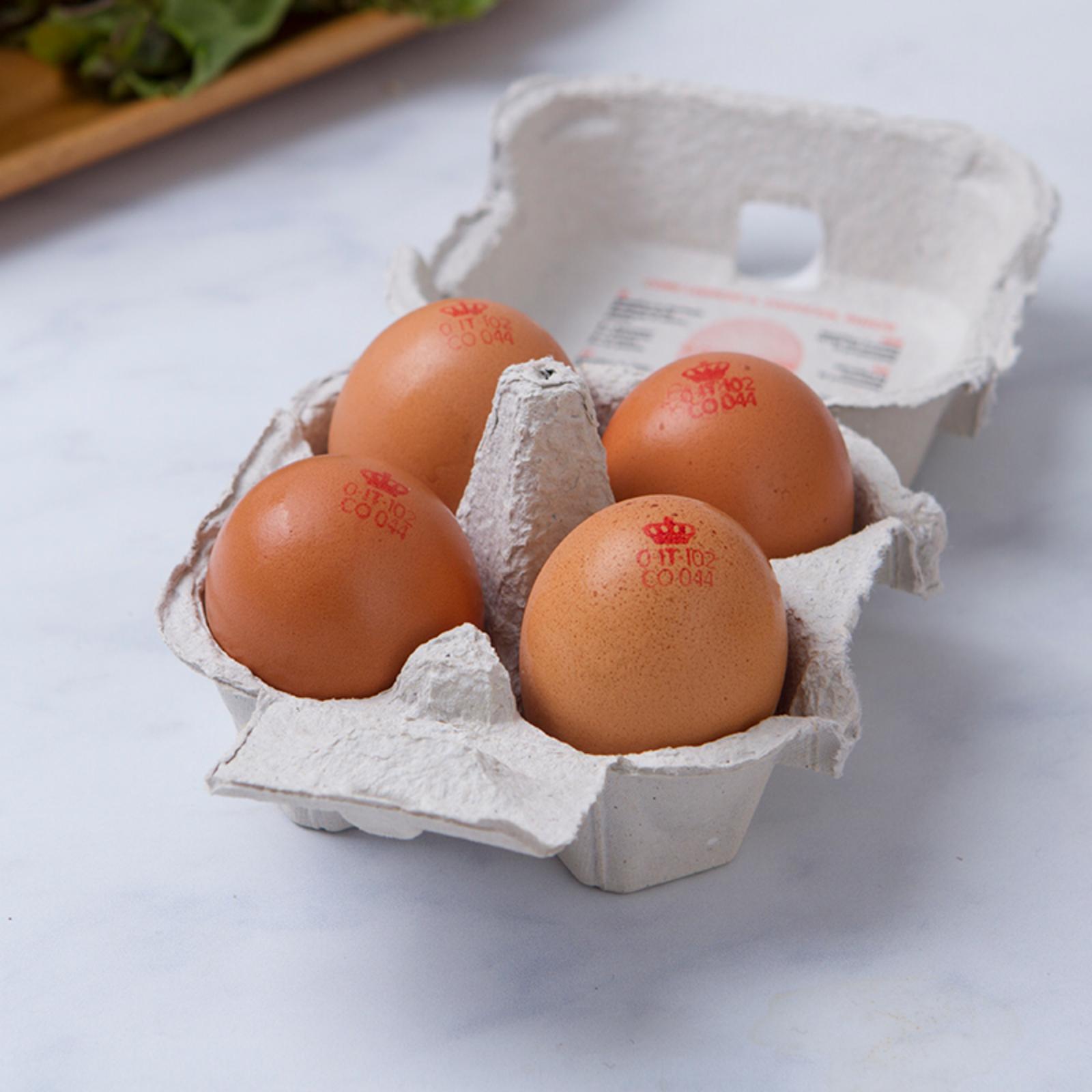 4 Uova alta qualità BIO da galline al pascolo